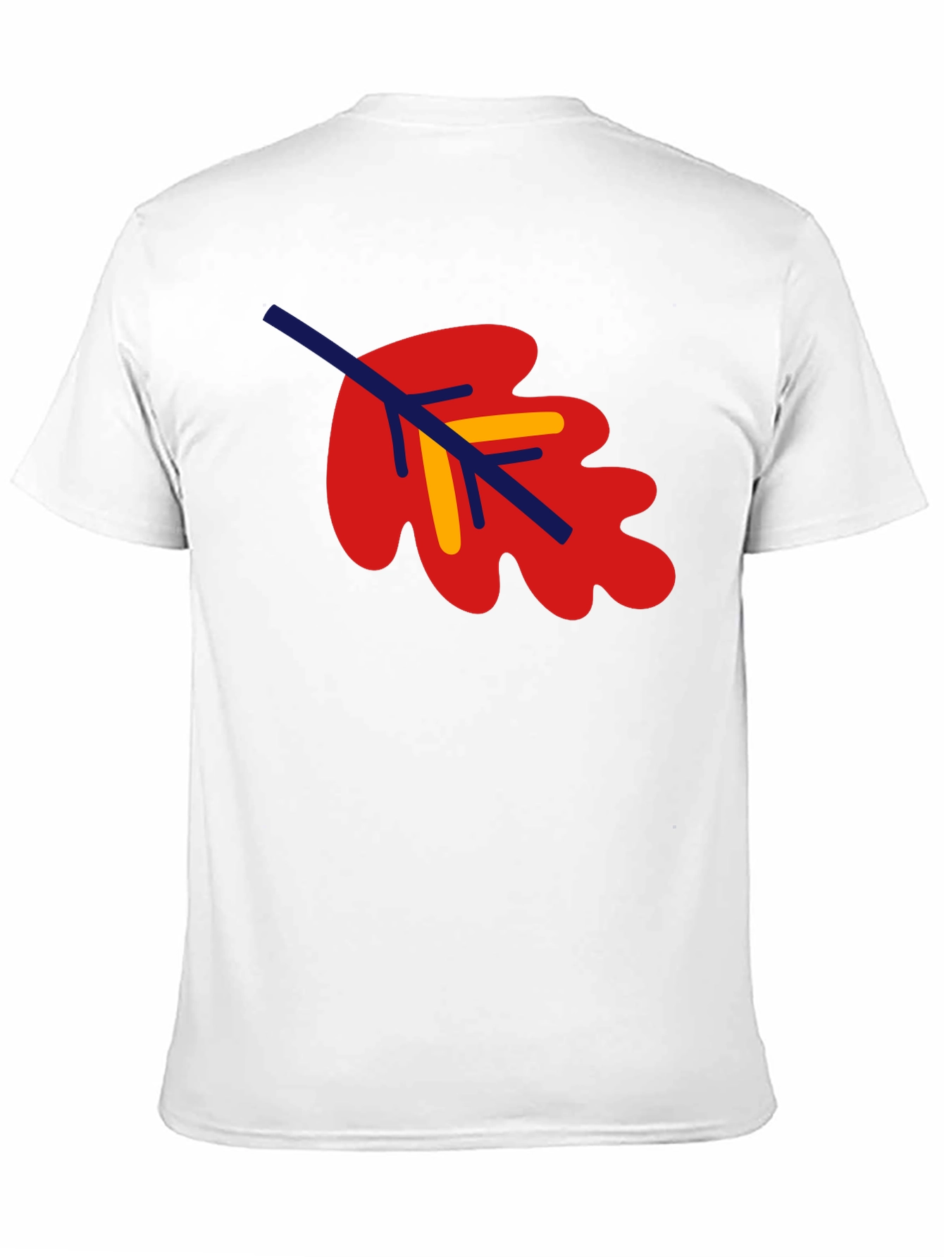 Black Leaf Graphic Tee - Black Cotton Blend Shirt view 11