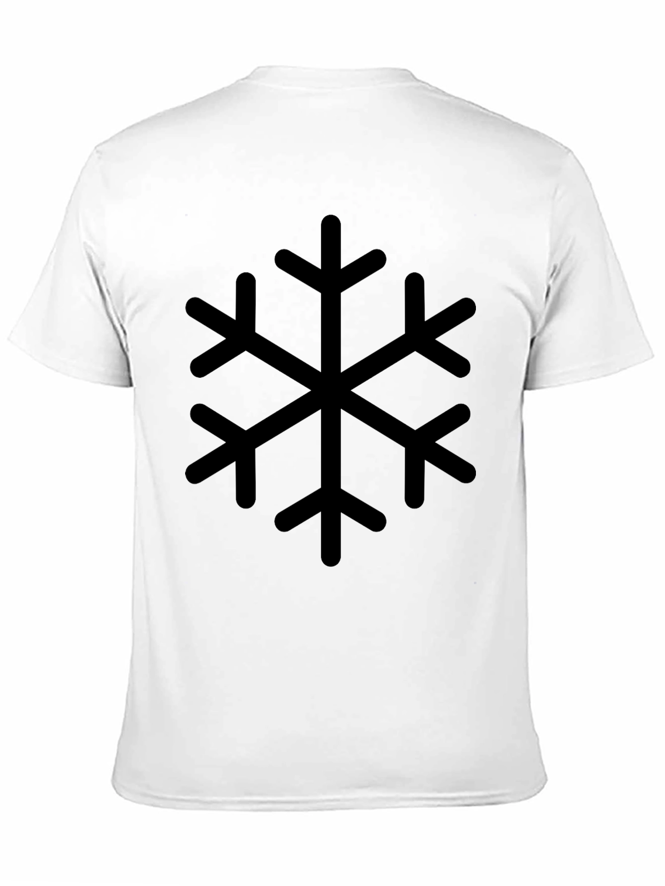 Black Snowflake Graphic Black T-Shirt view 11
