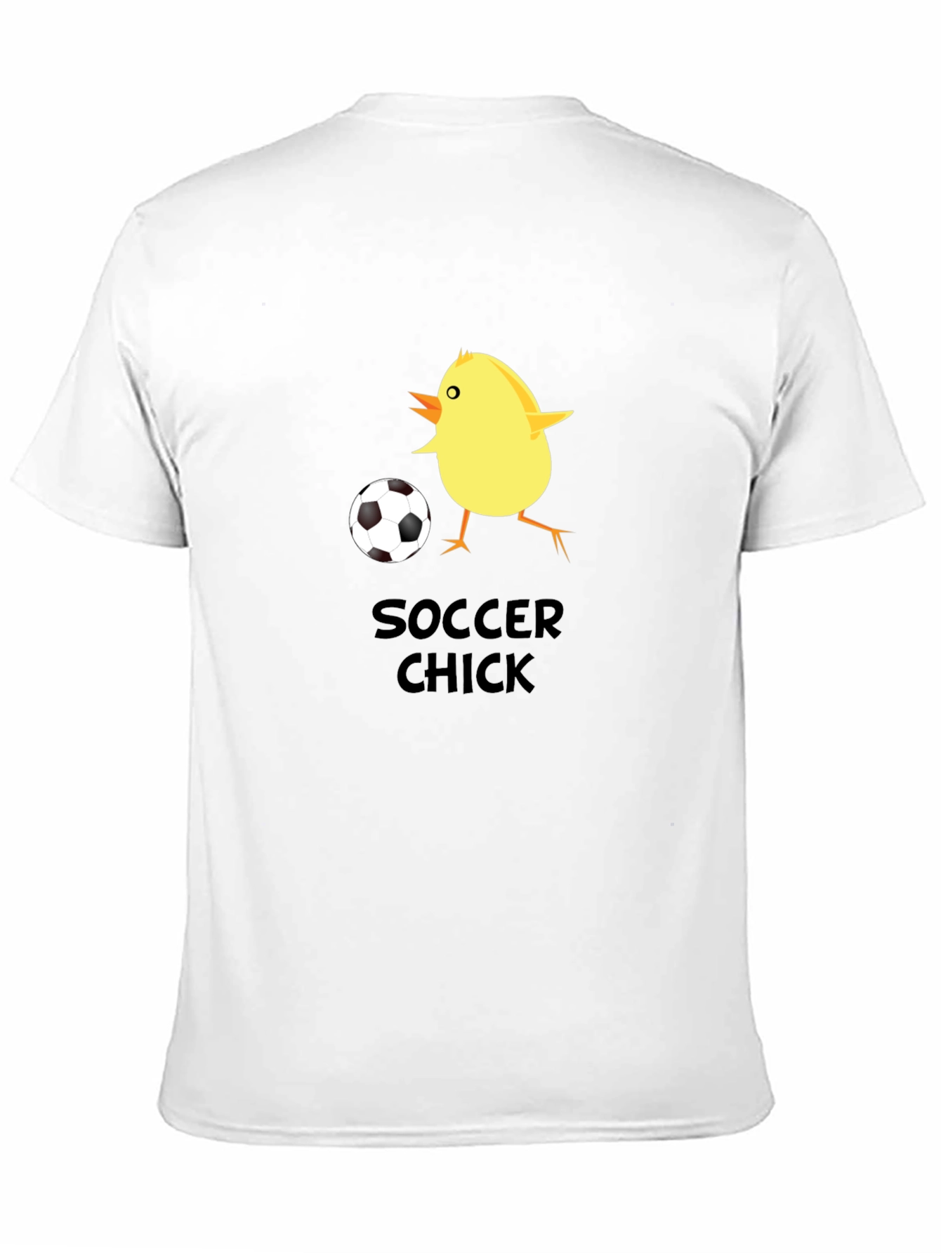 Black Soccer Chick Graphic T-Shirt view 11