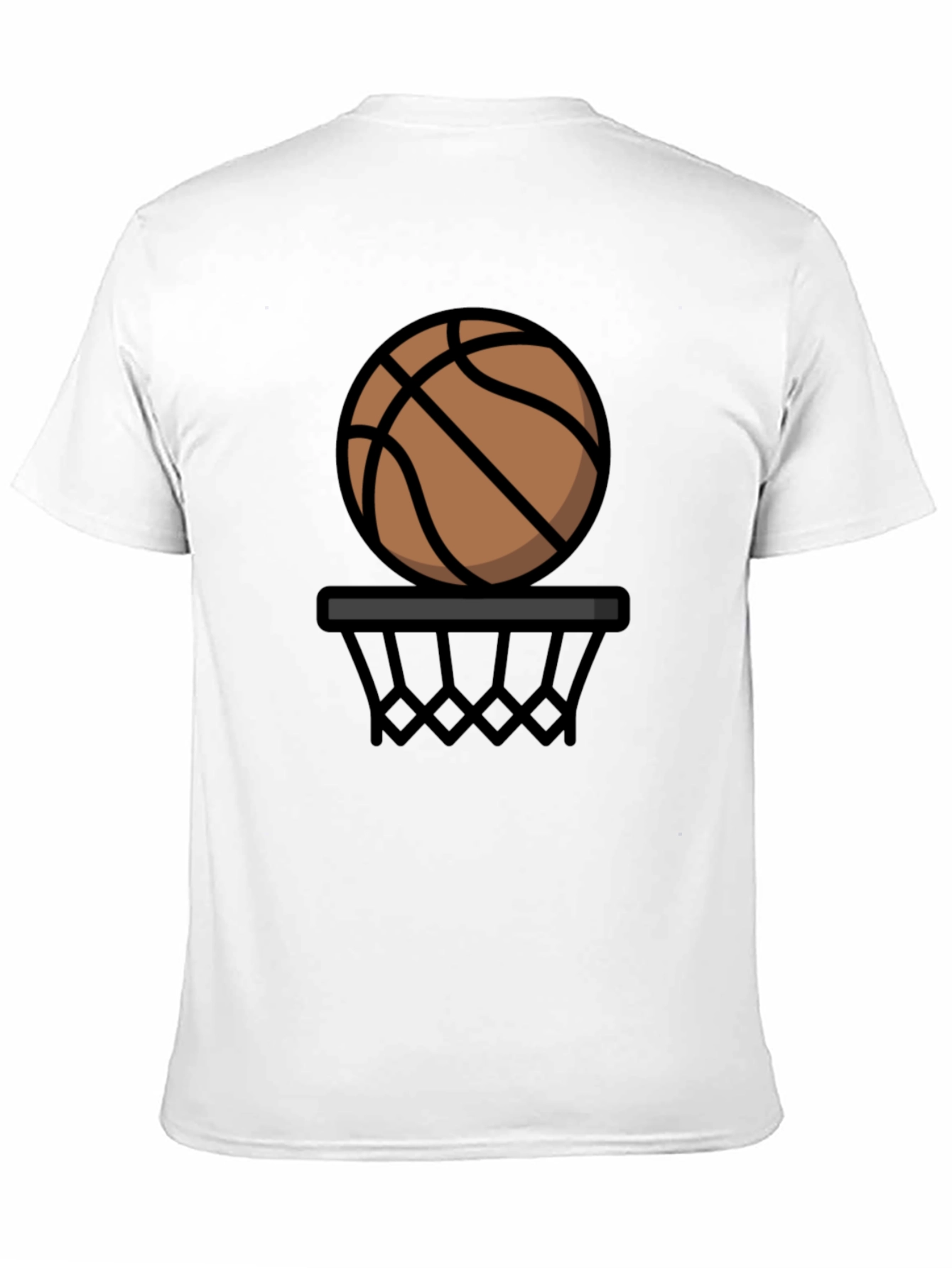 Black Basketball Graphic Tee - Black Cotton T-Shirt view 11