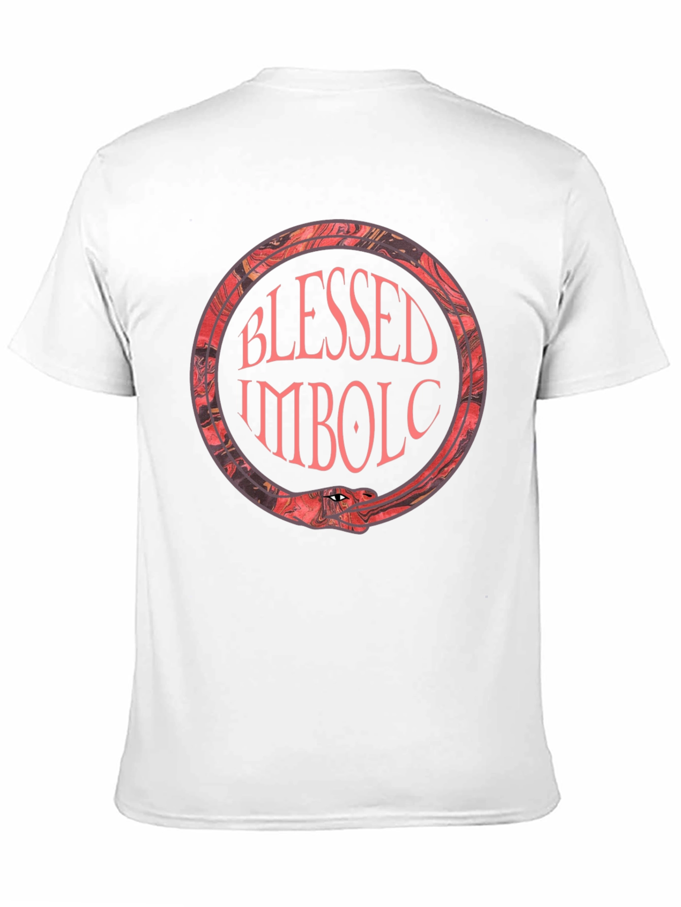 Blessed Imbolc Ouroboros T-Shirt - Pagan Snake - 11