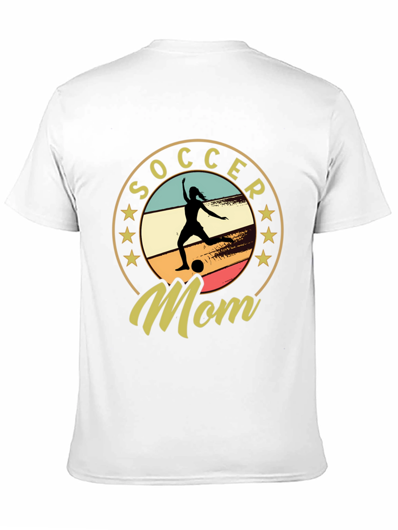 Black Soccer Mom T-Shirt - Sports Apparel view 11