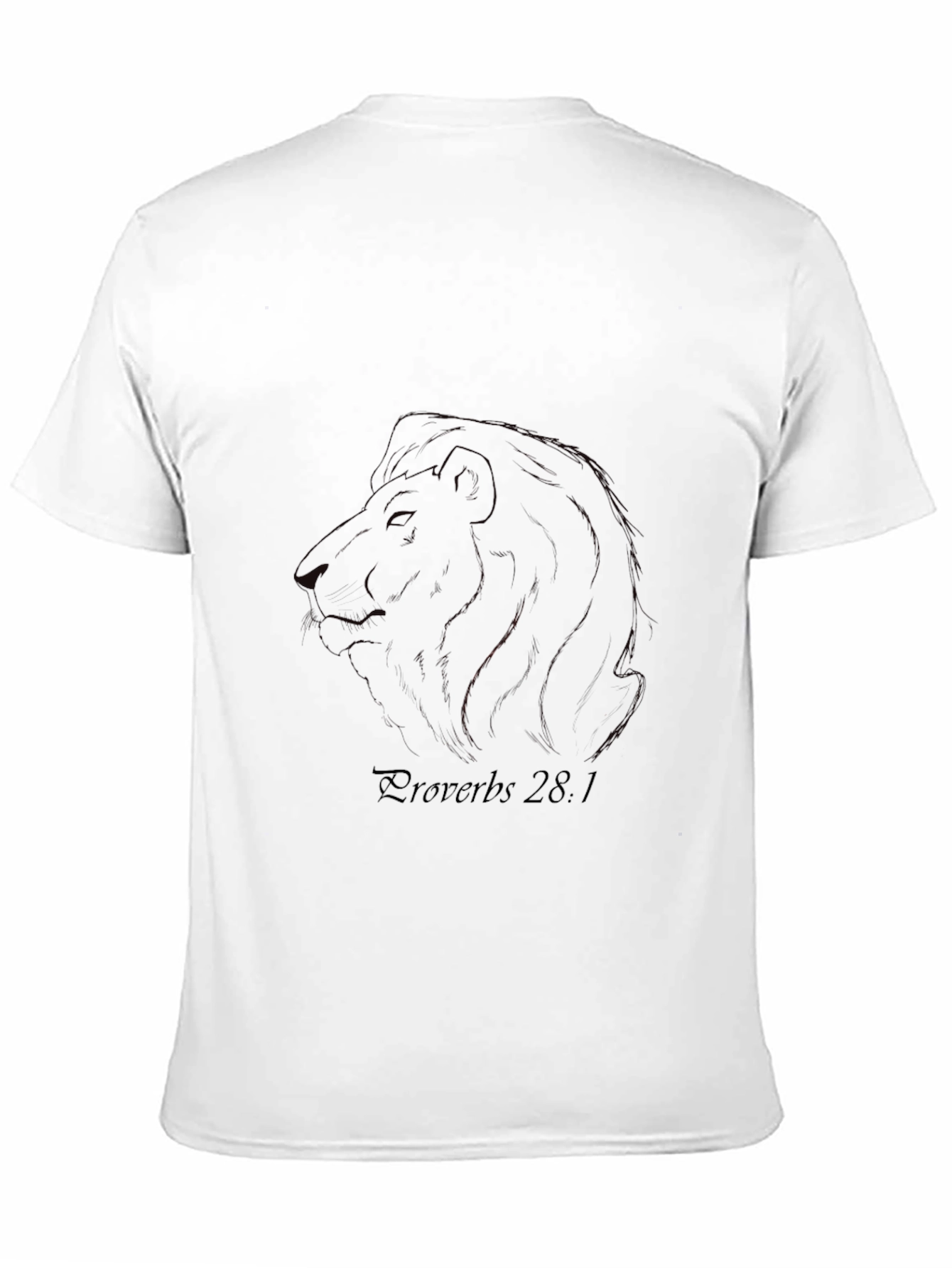 Black Lion Proverbs T-Shirt view 11