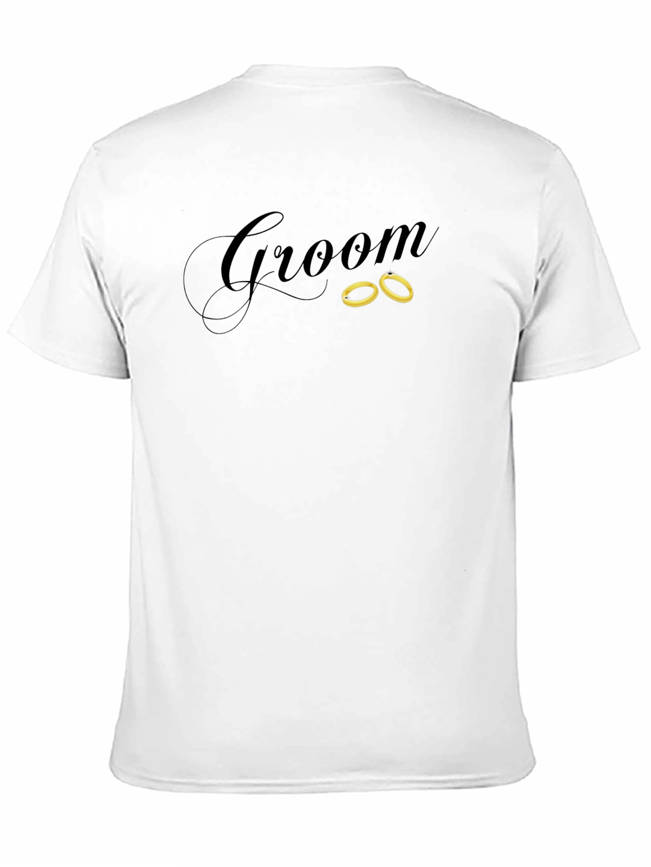 Black Groom Wedding T-Shirt view 11