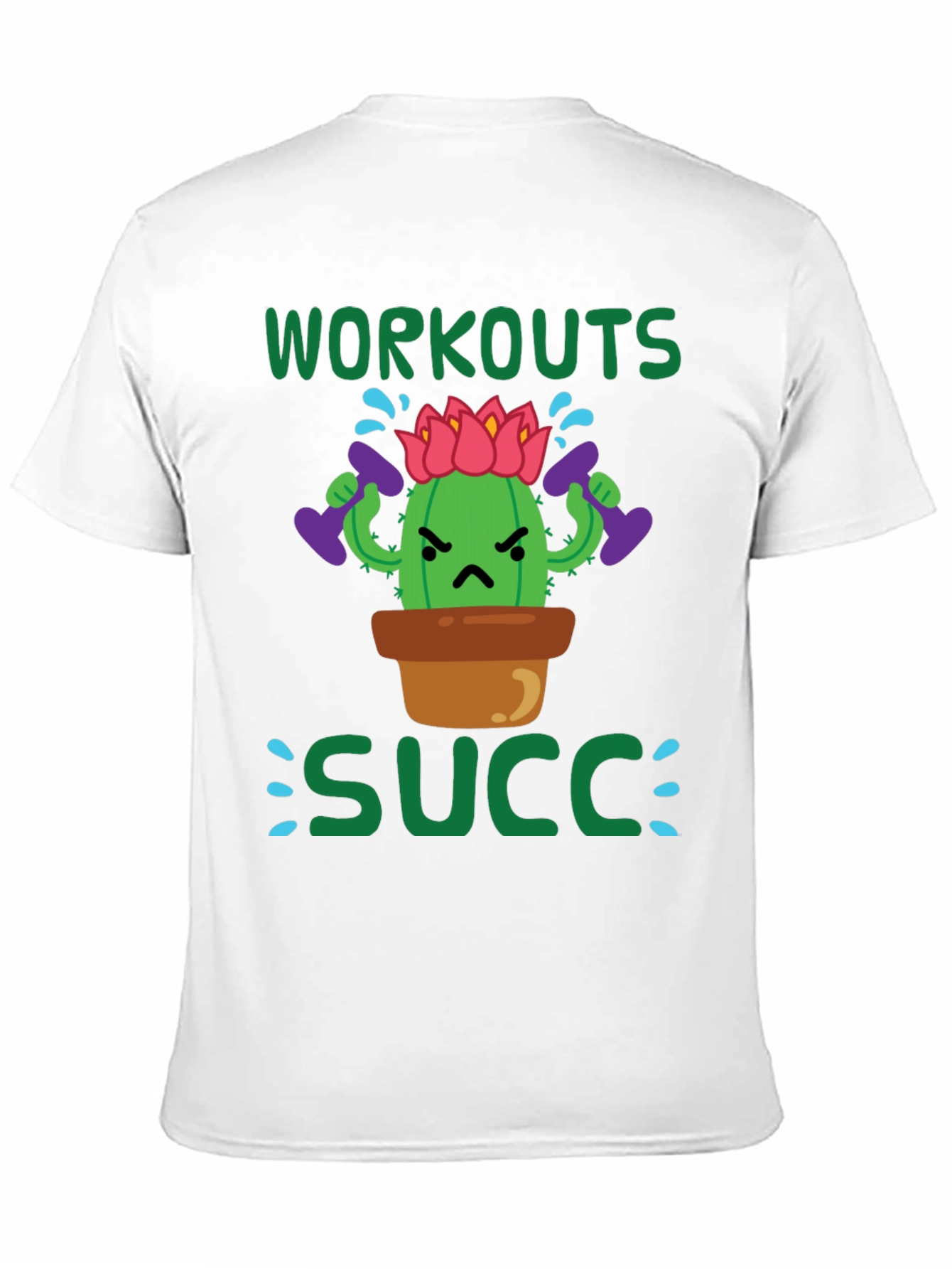 Black Workouts Succ T-Shirt - Gym Humor view 11