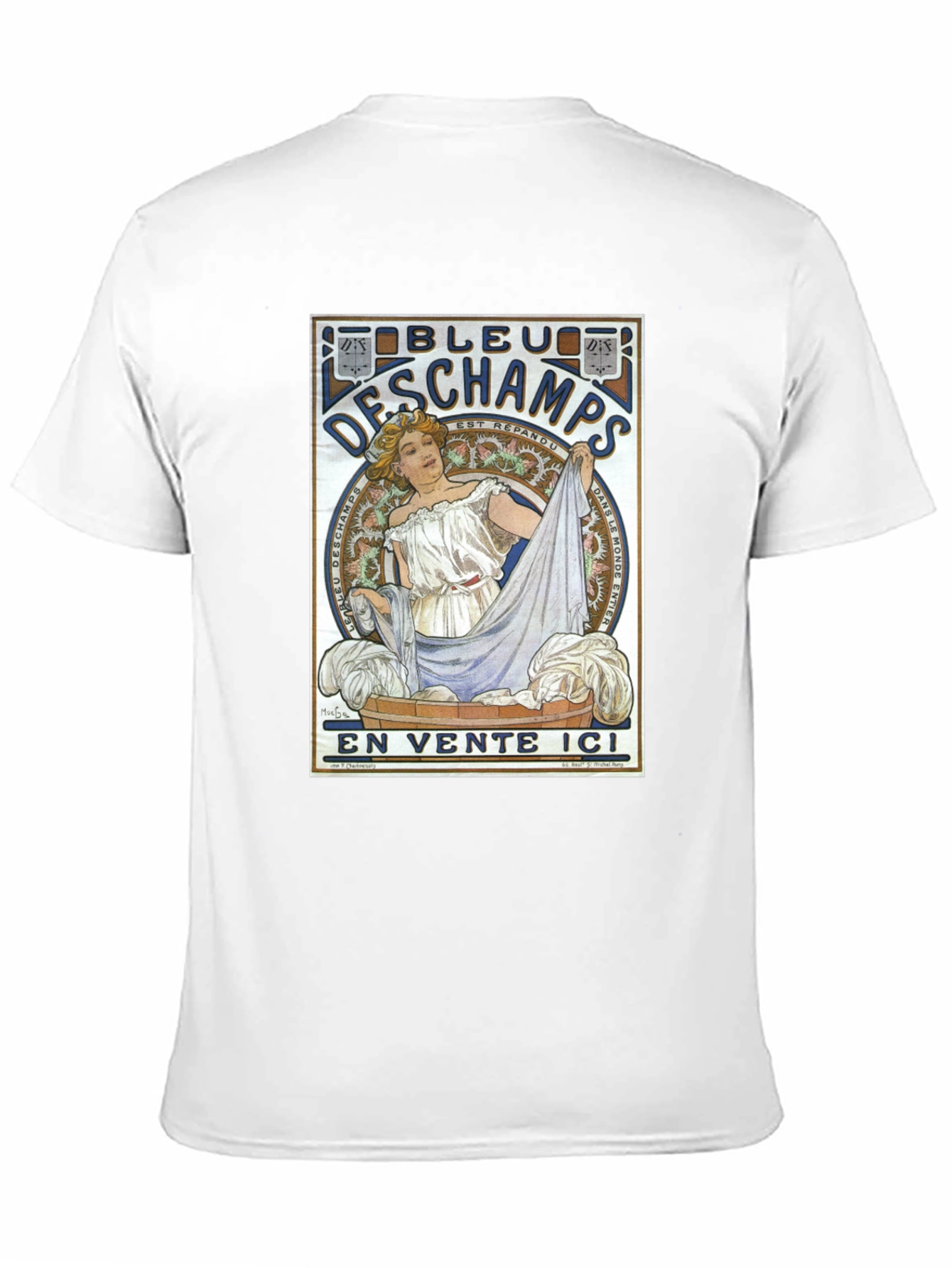 Black Bleu DesChamps Vintage Style Graphic Tee view 11