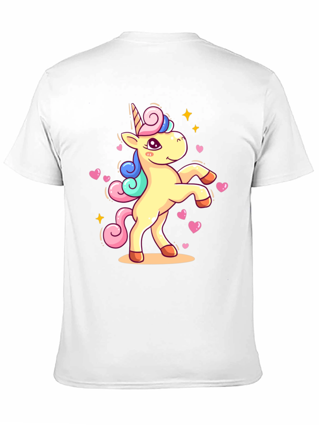 Black Unicorn Graphic Tee - Black Cotton T-Shirt view 11