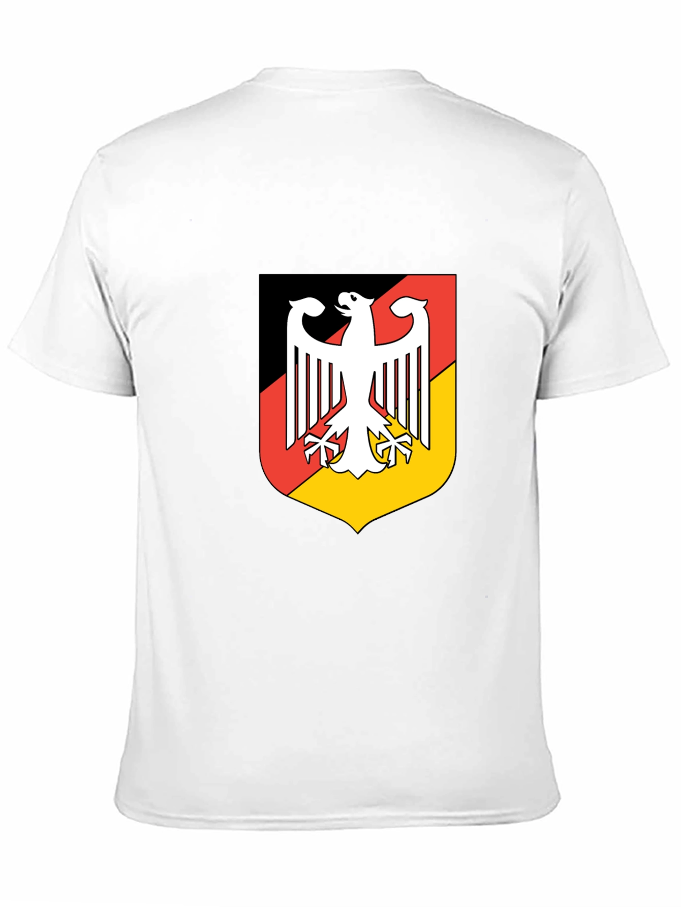 Black German Coat of Arms Graphic Black T-Shirt view 11