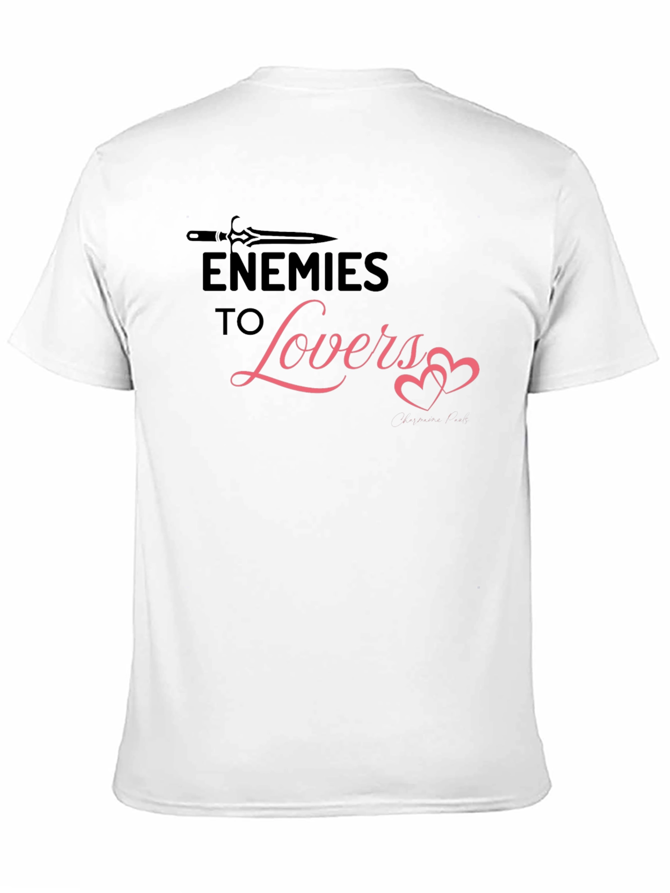 Black Enemies to Lovers Graphic Tee - Black Cotton Blend Shirt view 11