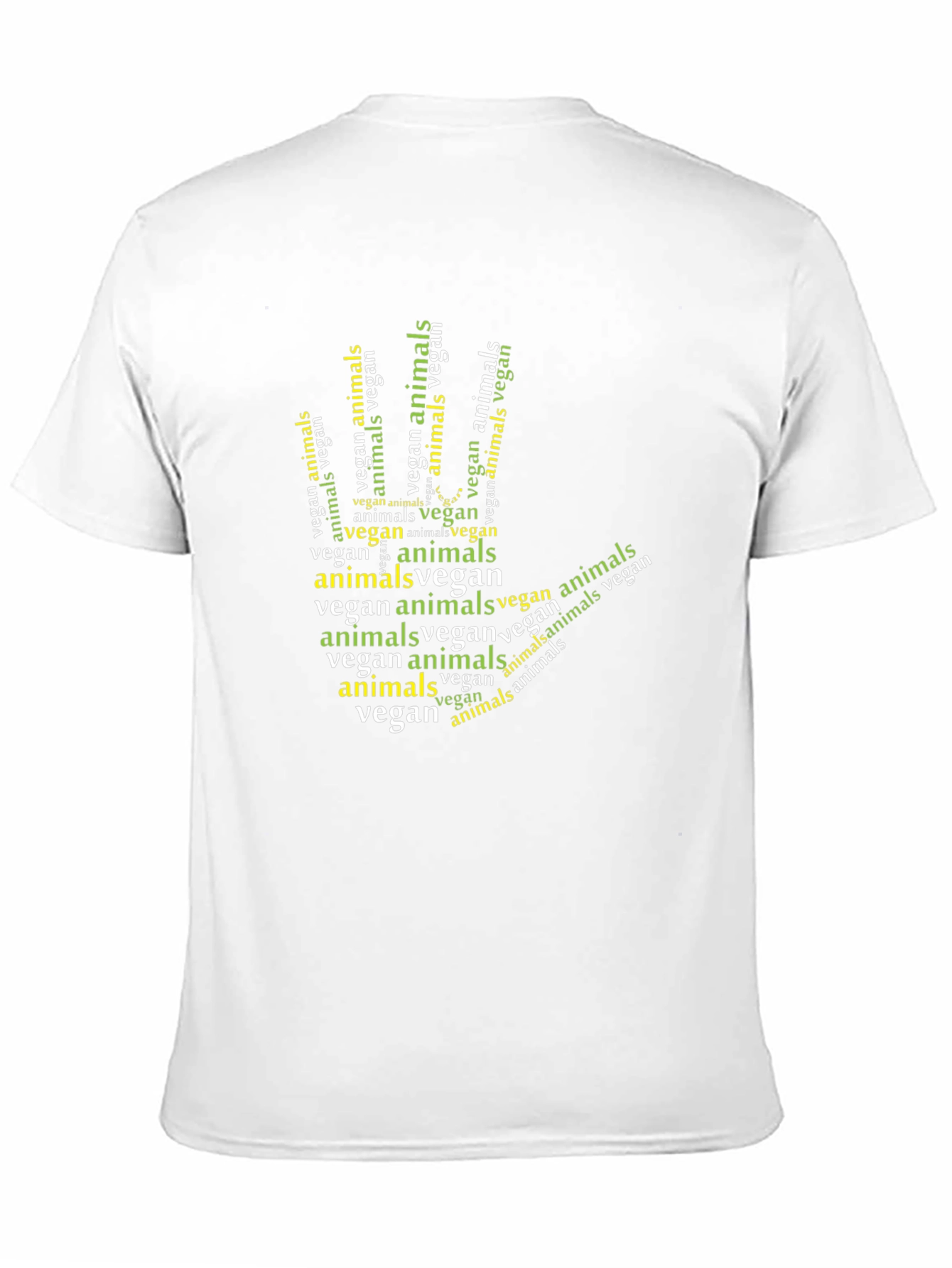 Vegan Animals Hand Graphic T-Shirt - 11