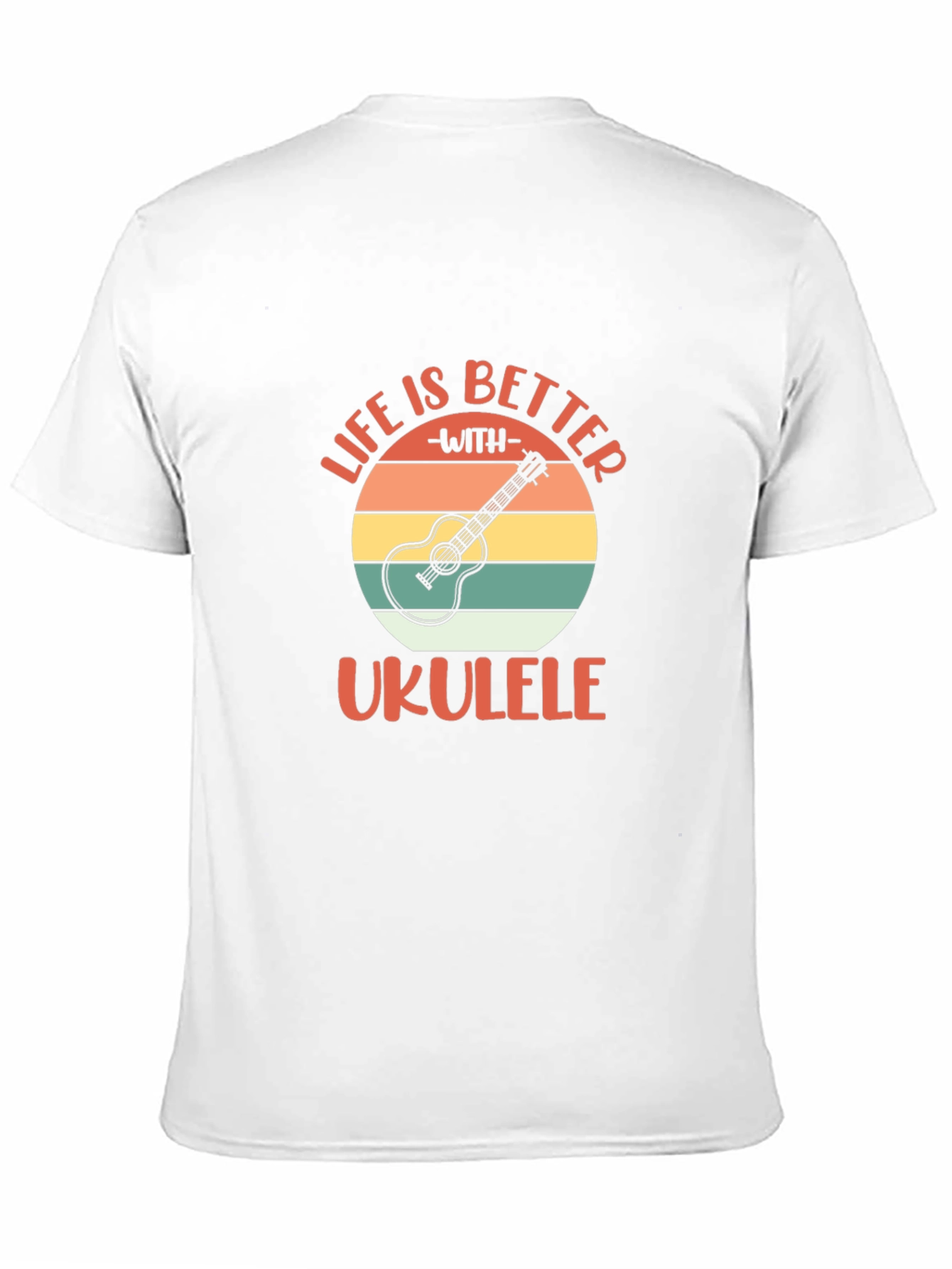 Black Life is Better with Ukulele Graphic T-Shirt view 11