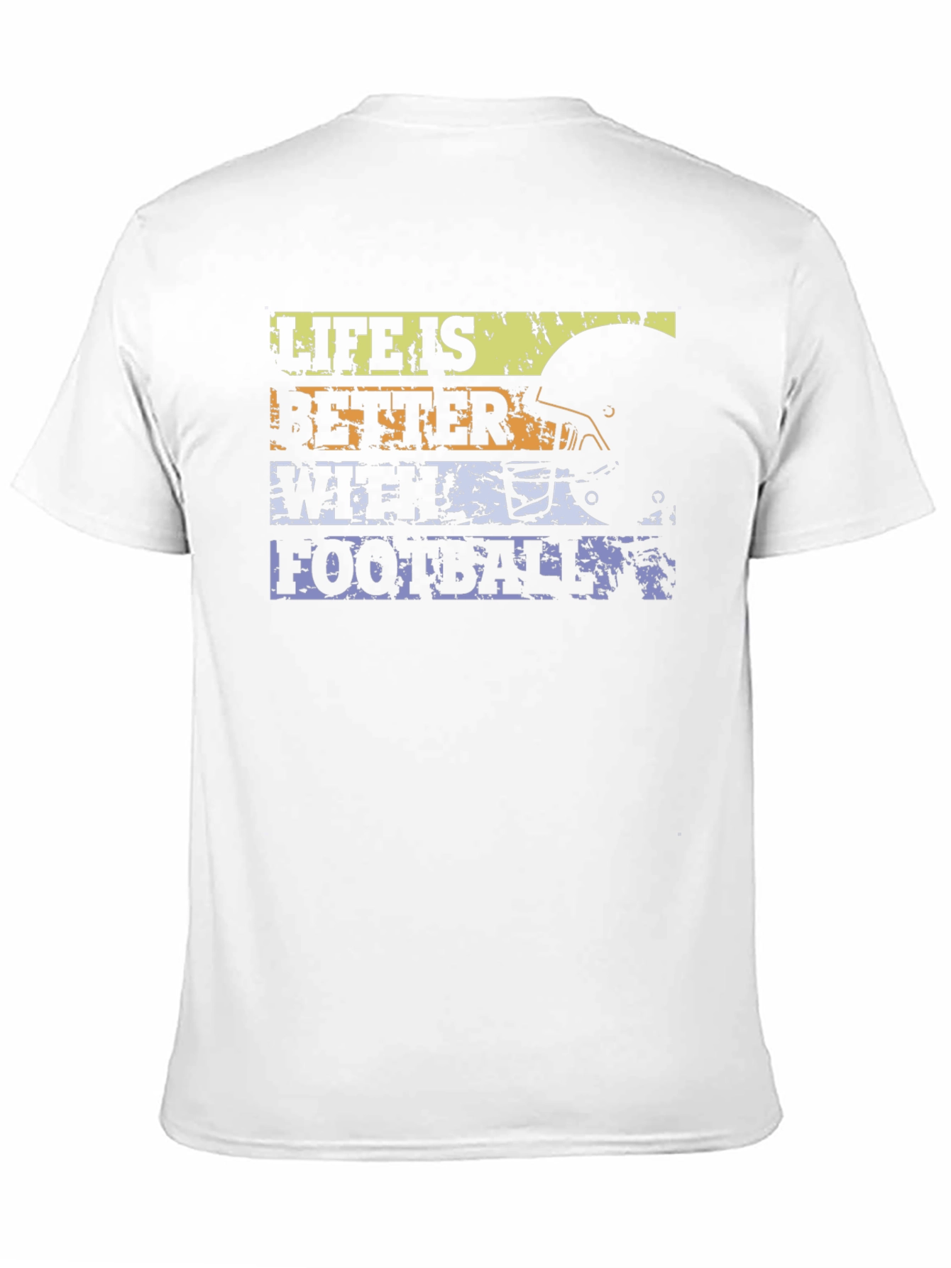 Black Football Life T-Shirt view 11