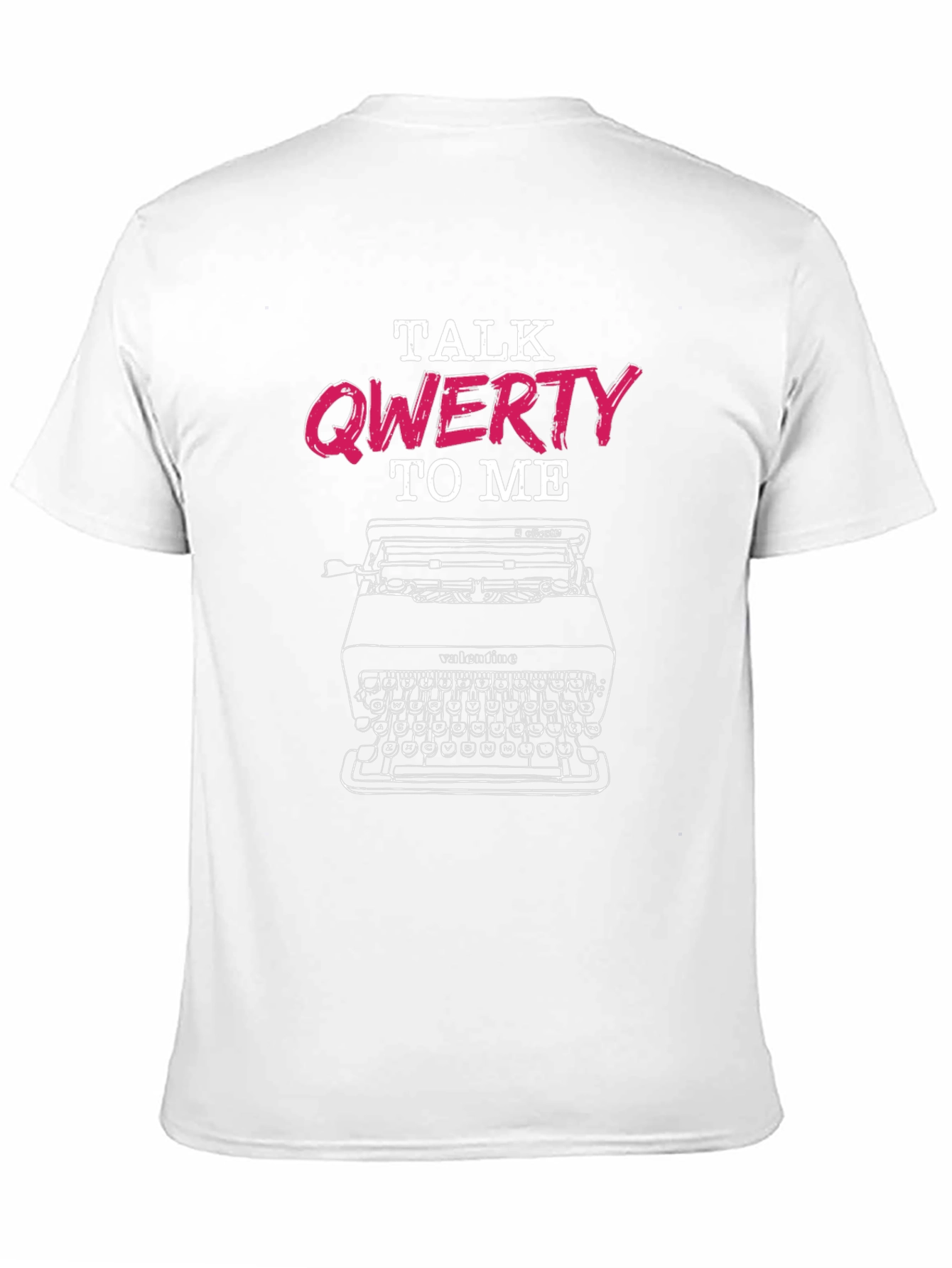 Black Talk Qwerty To Me T-Shirt - Typographic Design view 11