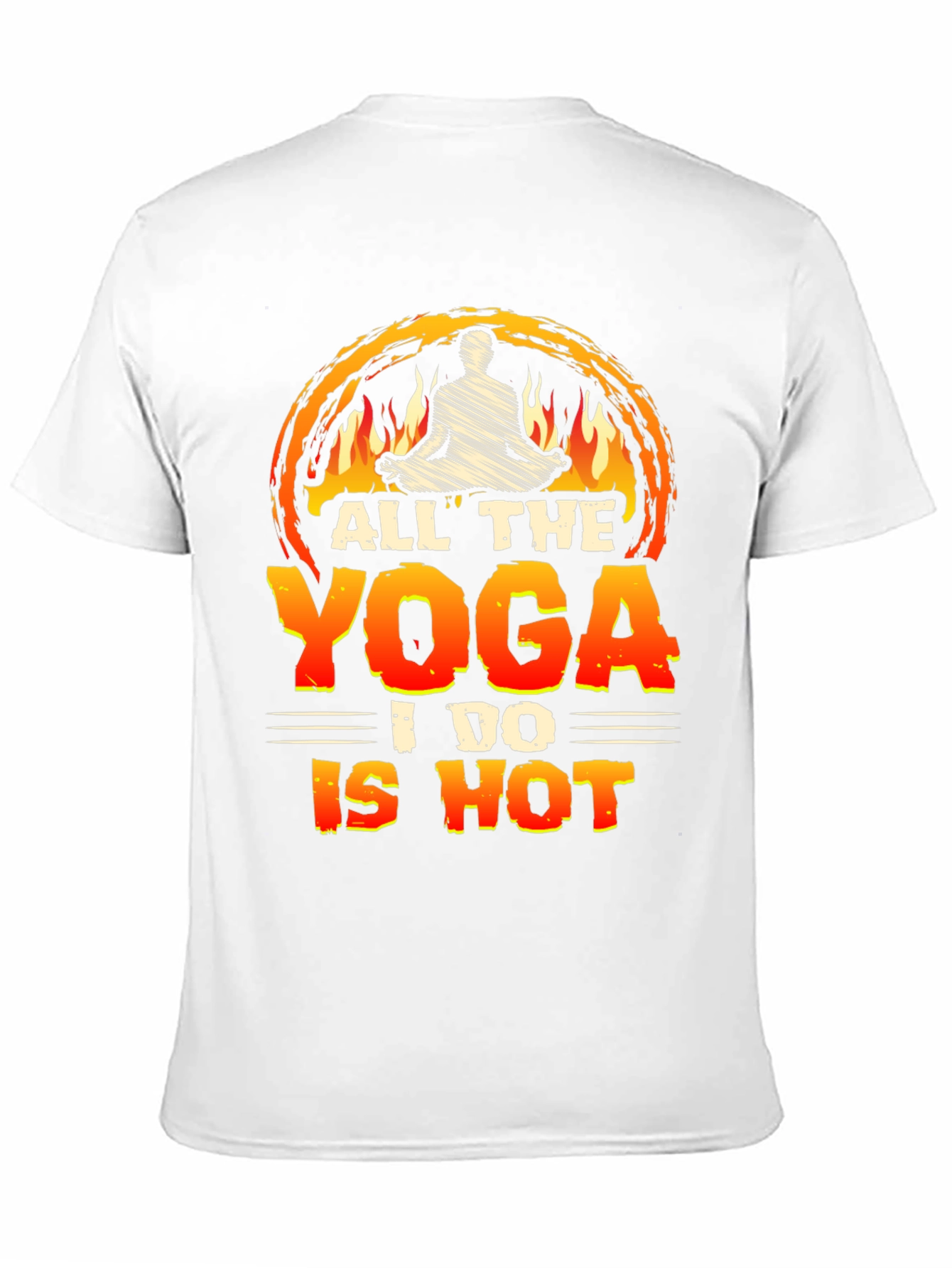 Black Hot Yoga Graphic Tee - Comfortable Unisex Fit view 11
