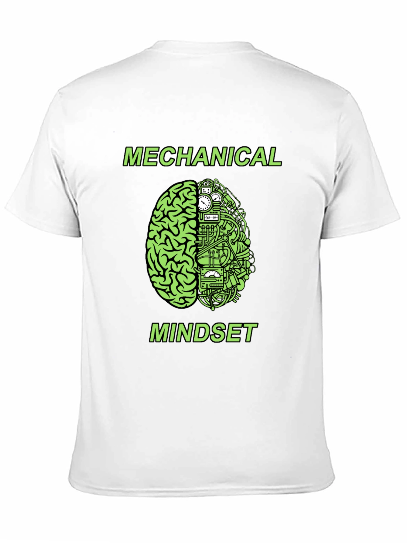 Black Mechanical Mindset Graphic T-Shirt view 11