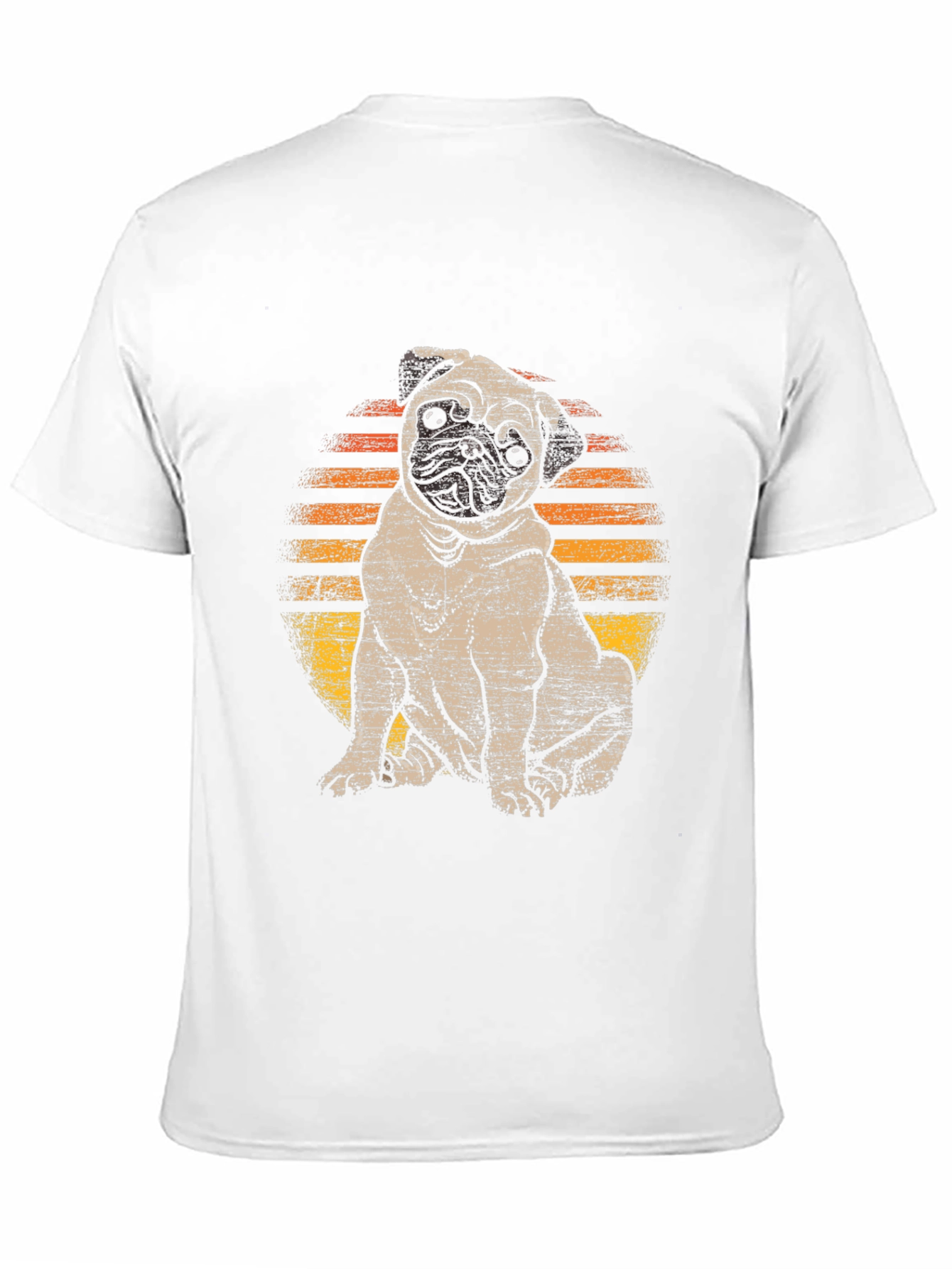 Black Pug Sunset T-Shirt - Cute Dog Graphic Tee view 11