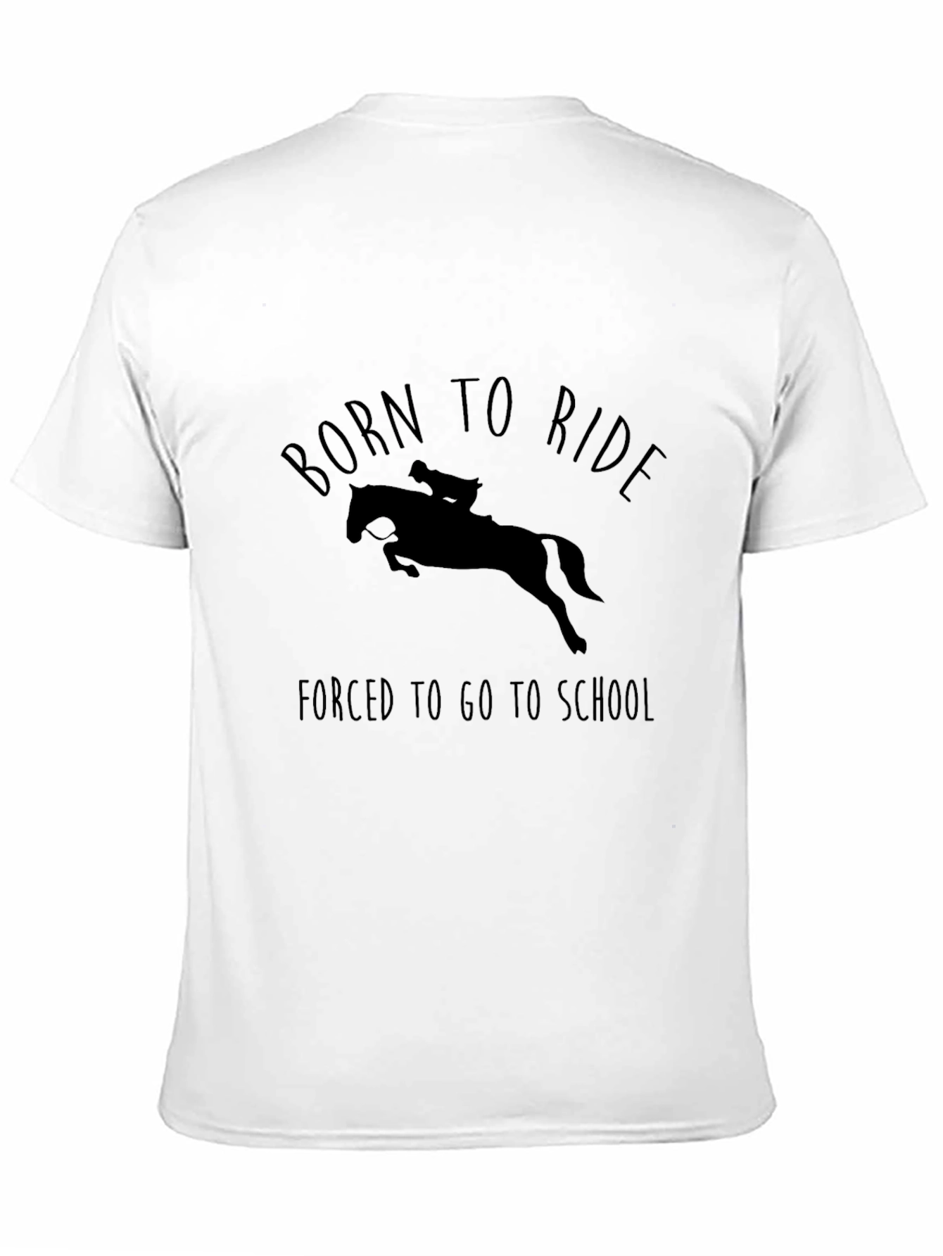Black Born to Ride T-Shirt - Equestrian Lover Tee view 11