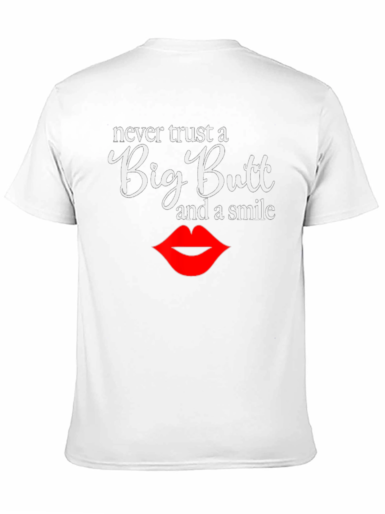 Black Big Butt Smile T-Shirt view 11