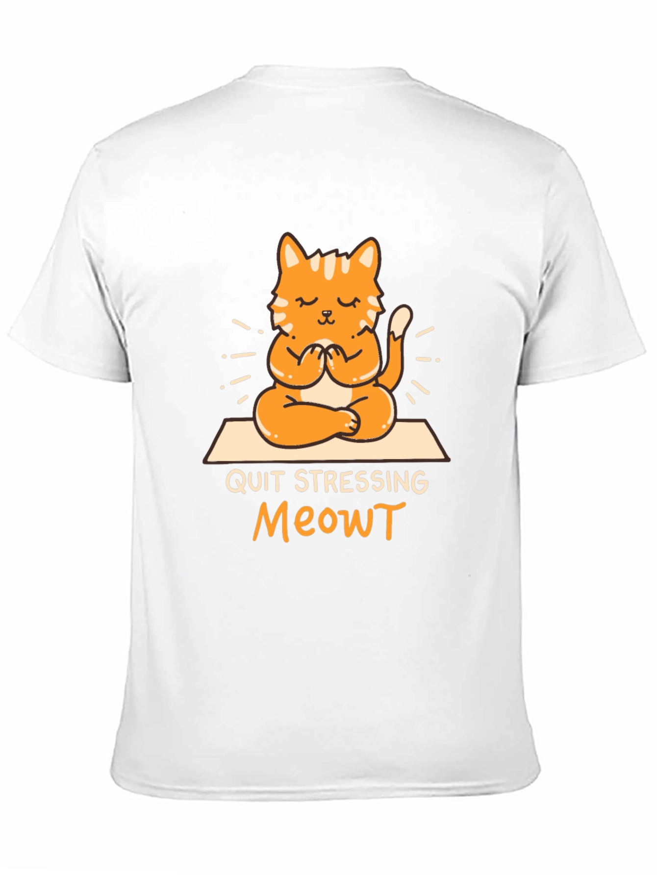 Black Quit Stressing Meowt T-Shirt view 11