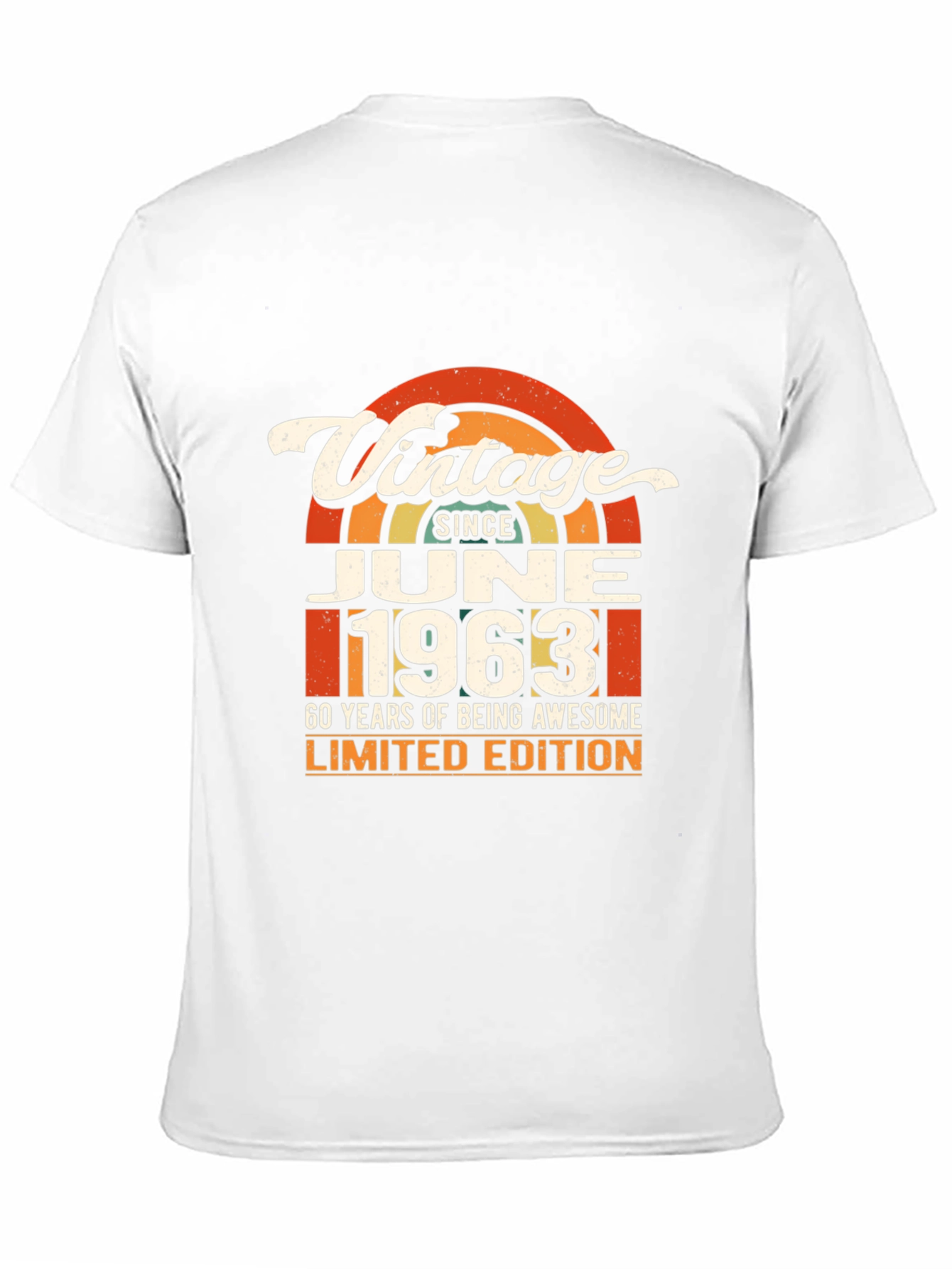 Black Vintage June 1963 60th Birthday Limited Edition T-Shirt view 11