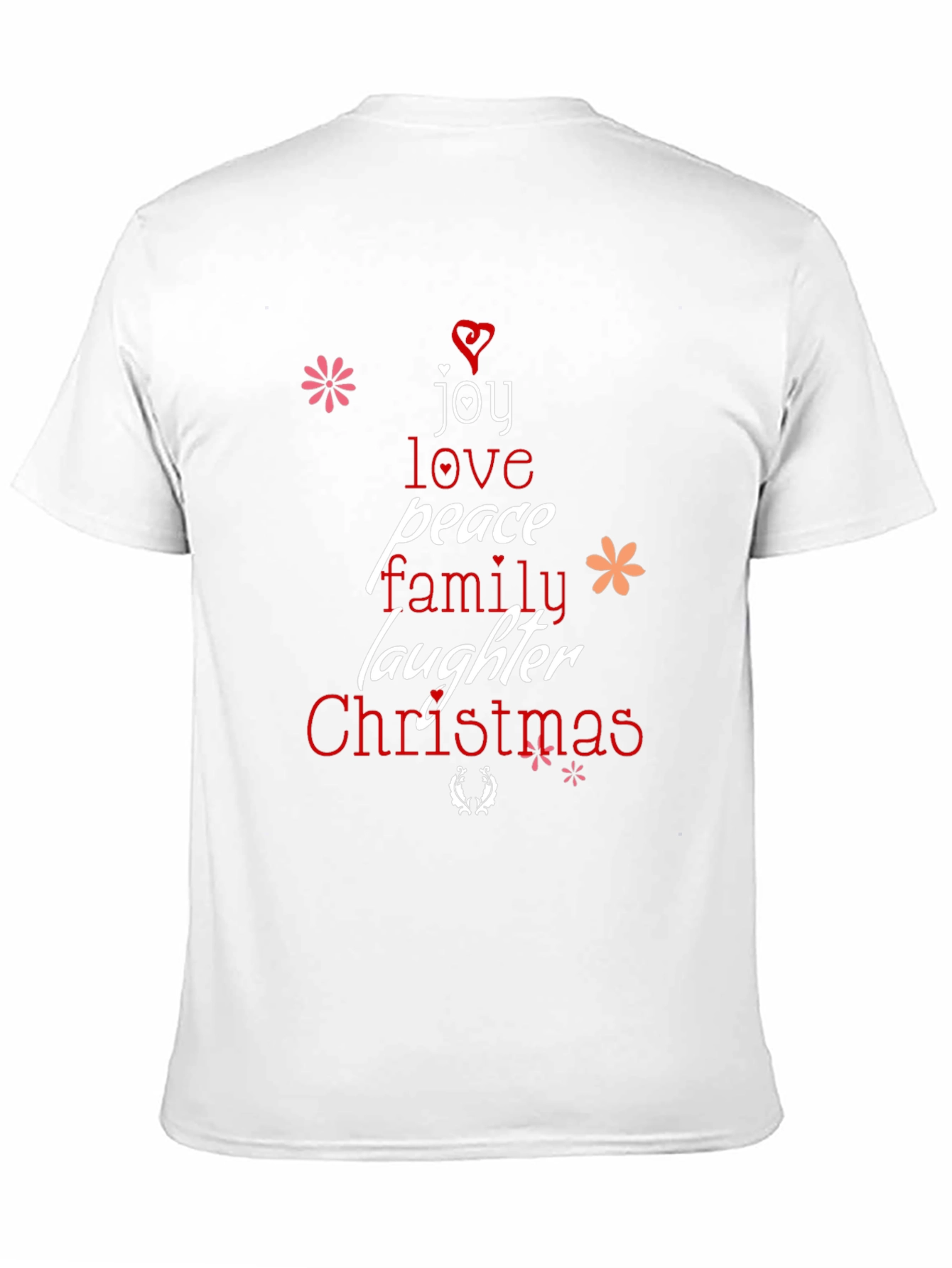 Black Joy Love Peace Christmas Graphic T-Shirt view 11