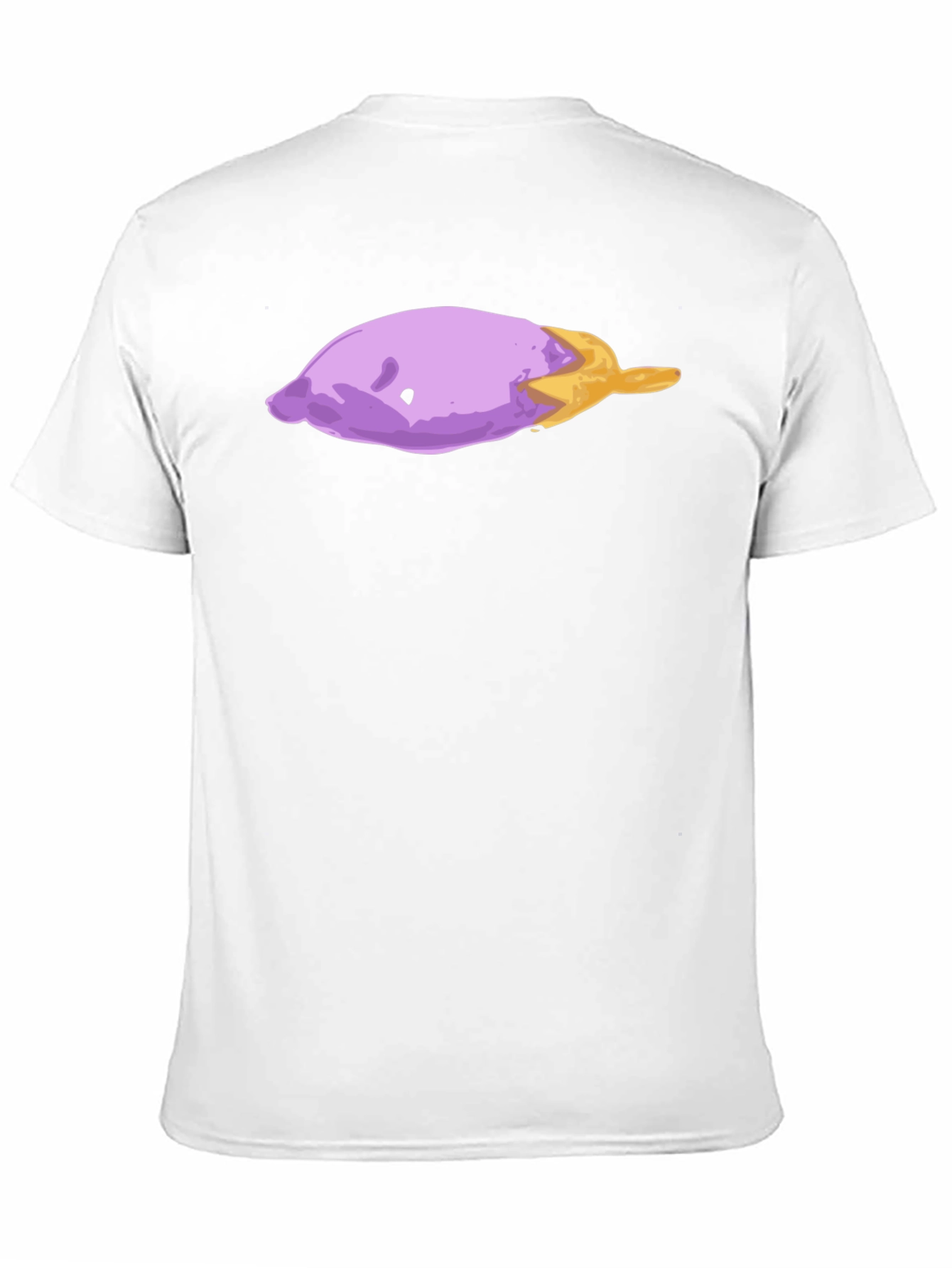 Eggplant Art Graphic T-Shirt - Casual Black Tee - 11