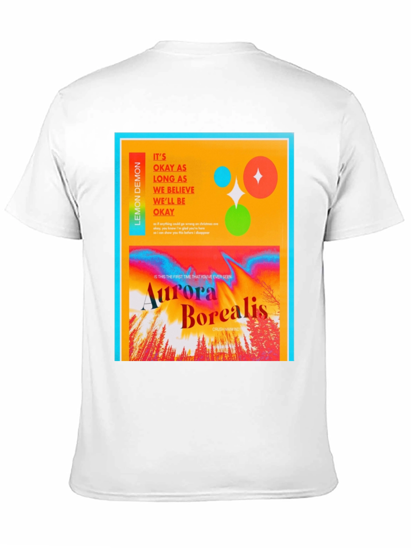 Black Lemon Demon Aurora Borealis Graphic Tee view 11