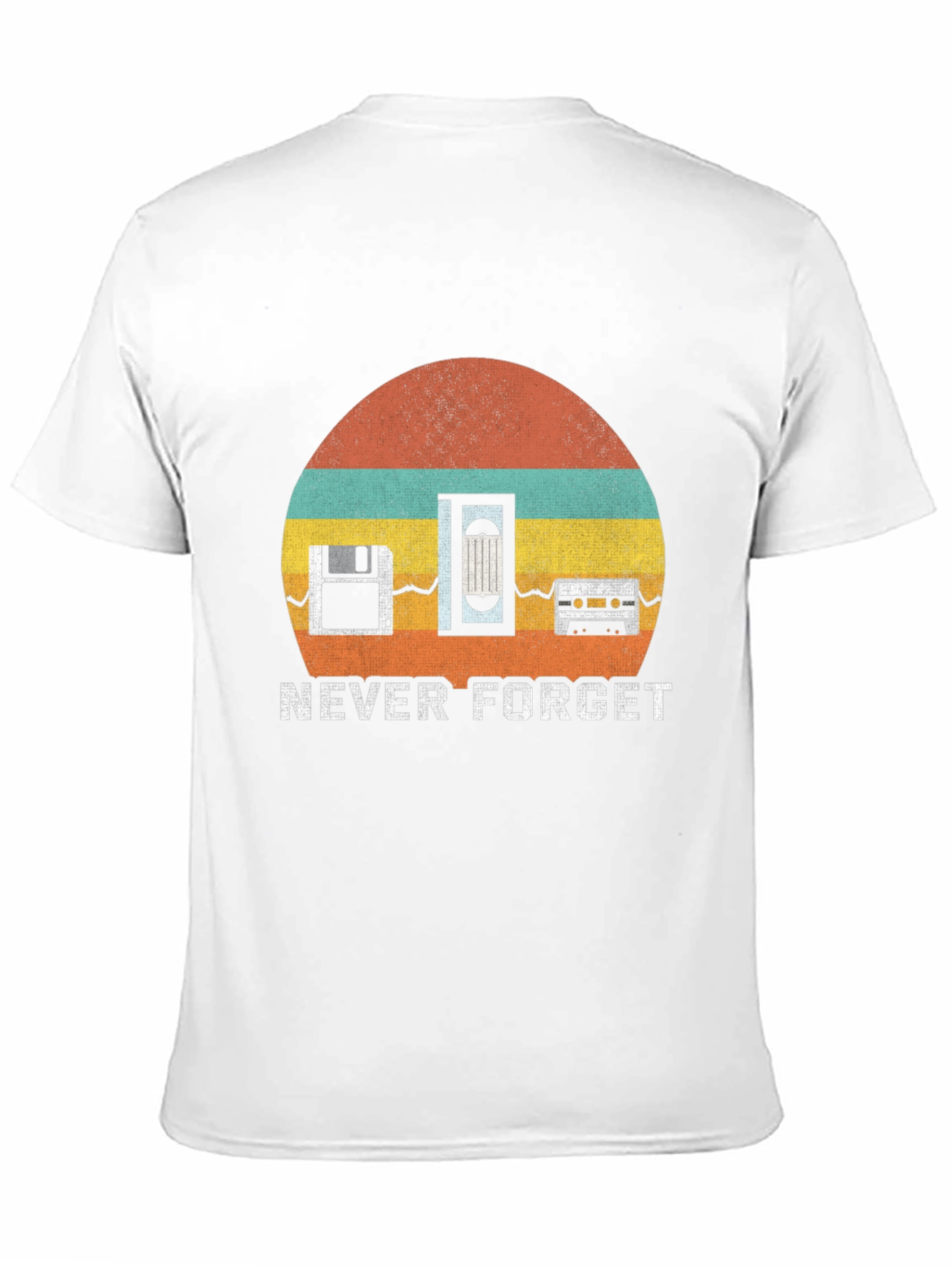 Black Retro 'Never Forget' Tech T-Shirt view 11