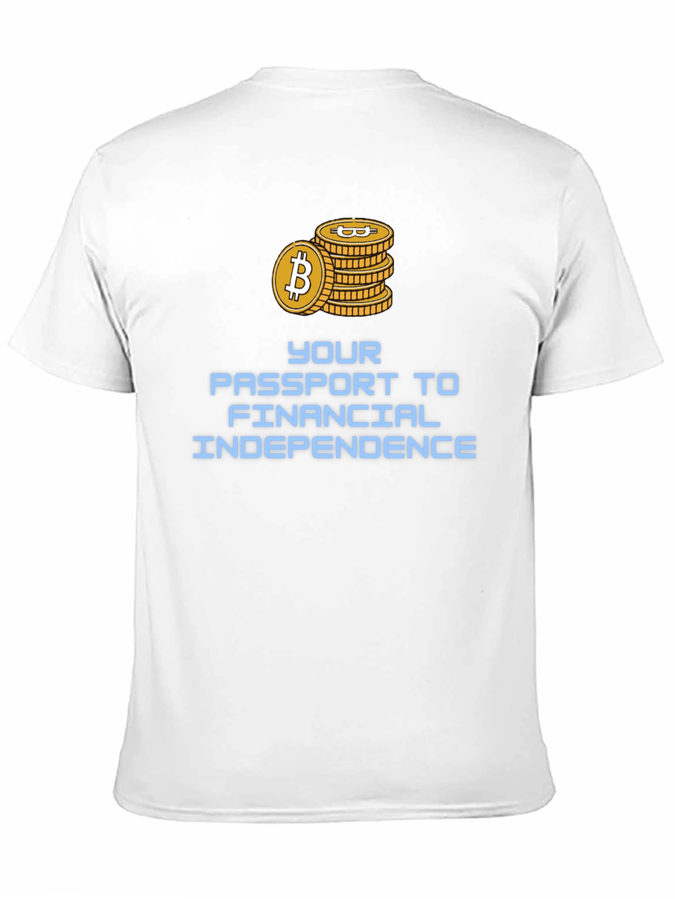 Black Bitcoin Financial Independence T-Shirt view 11