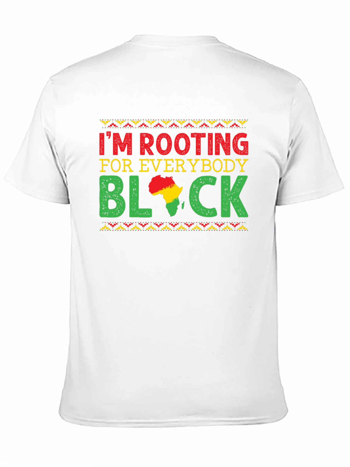 Black Rooting For Everybody Black T-Shirt view 11