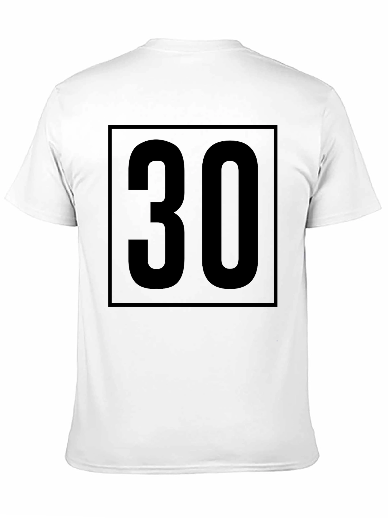 Black Bold 30 Graphic Tee - Modern Birthday Shirt view 11
