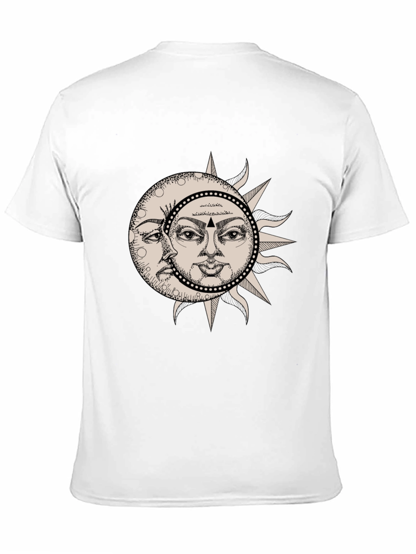 Black Celestial Sun and Moon Graphic Tee view 11