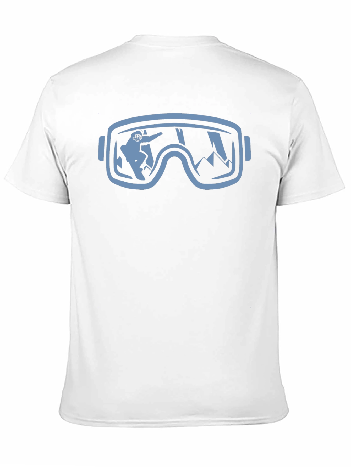 Black Snowboarder Goggles T-Shirt - Mountain Adventure view 11