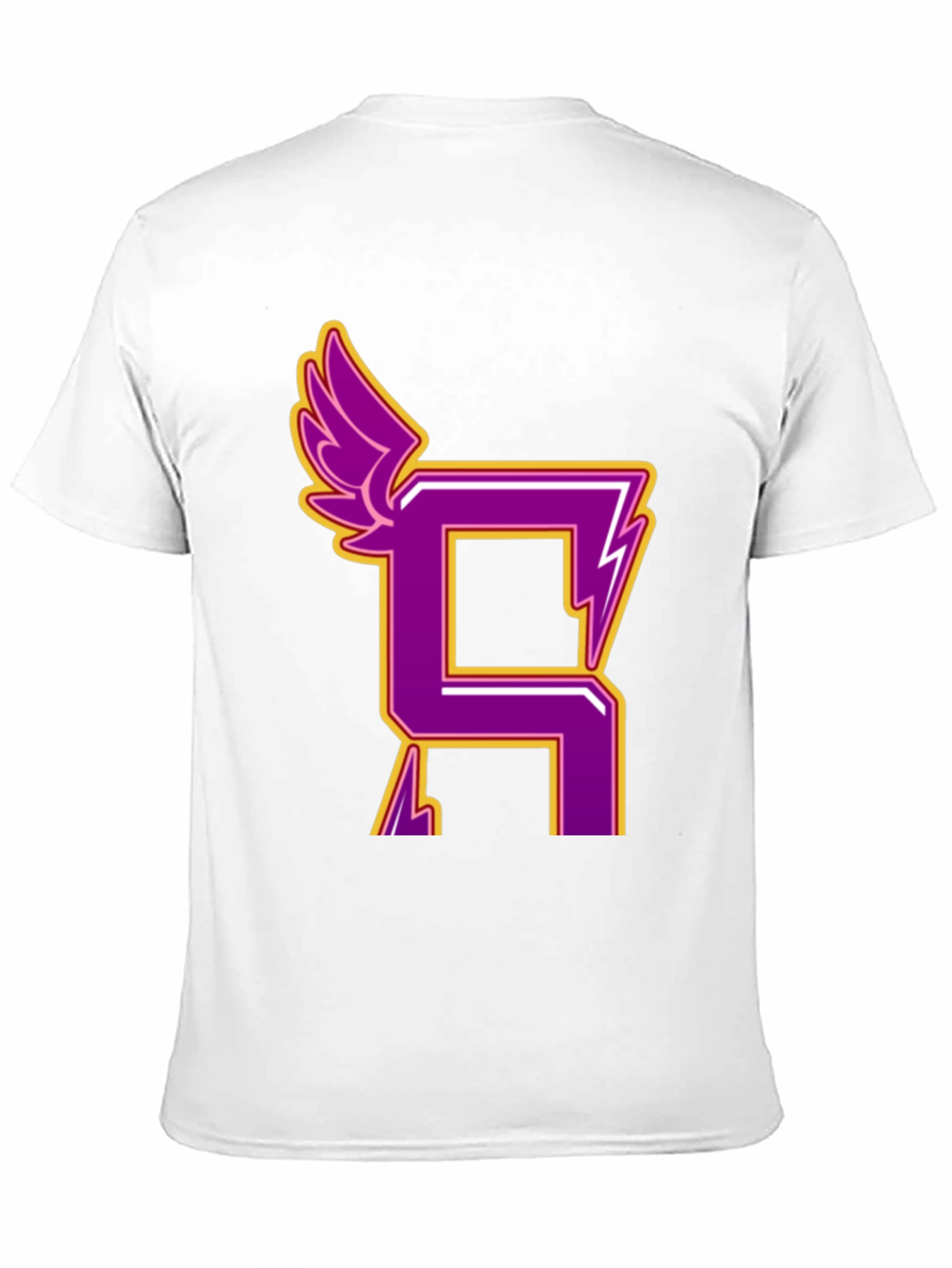 Black Winged Letter Graphic Tee - Unisex view 11