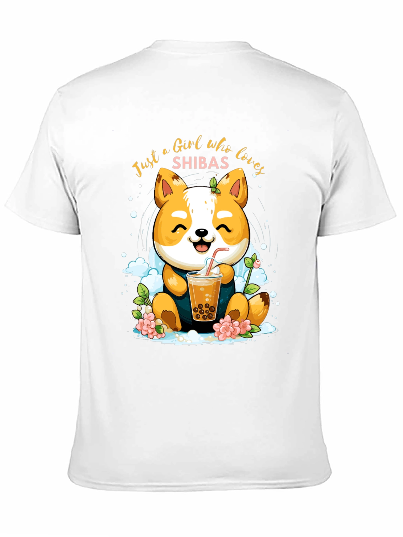 Black Girl Who Loves Shibas T-Shirt view 11