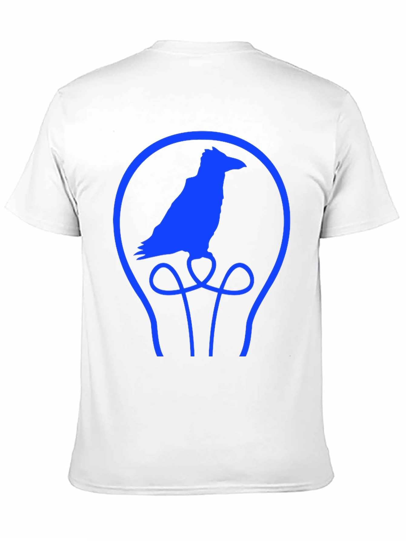 Black Raven Lightbulb T-Shirt - Unique Graphic Tee view 11