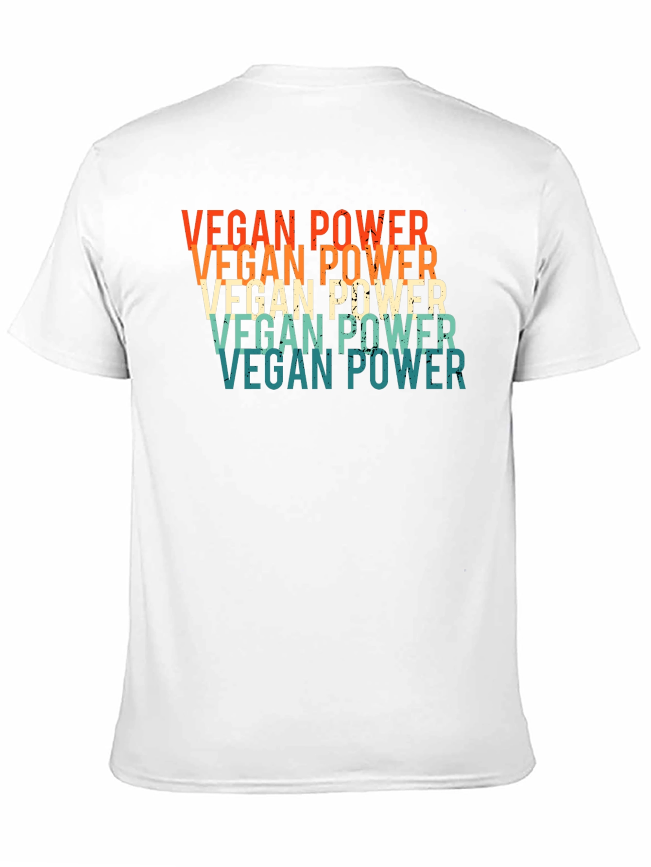 Vegan Power Retro Graphic T-Shirt - 11