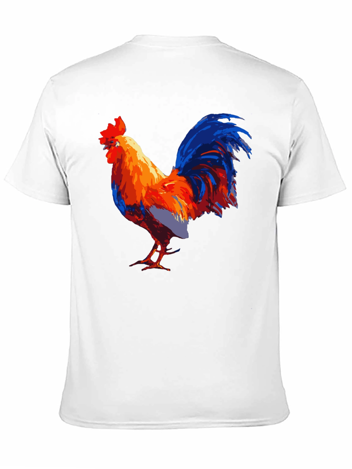 Black Bold Rooster Graphic Tee - Men's Black T-Shirt view 11