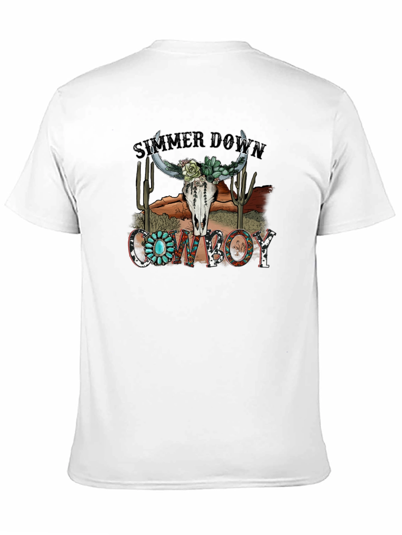 Black Summer Down Cowboy Graphic Tee view 11