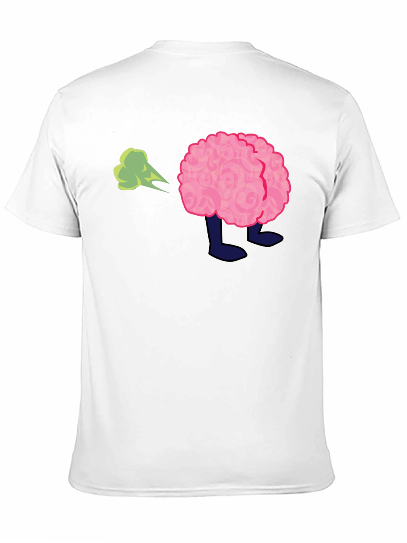 Black Funny Brain Fart T-Shirt - Adult Humor Tee view 11