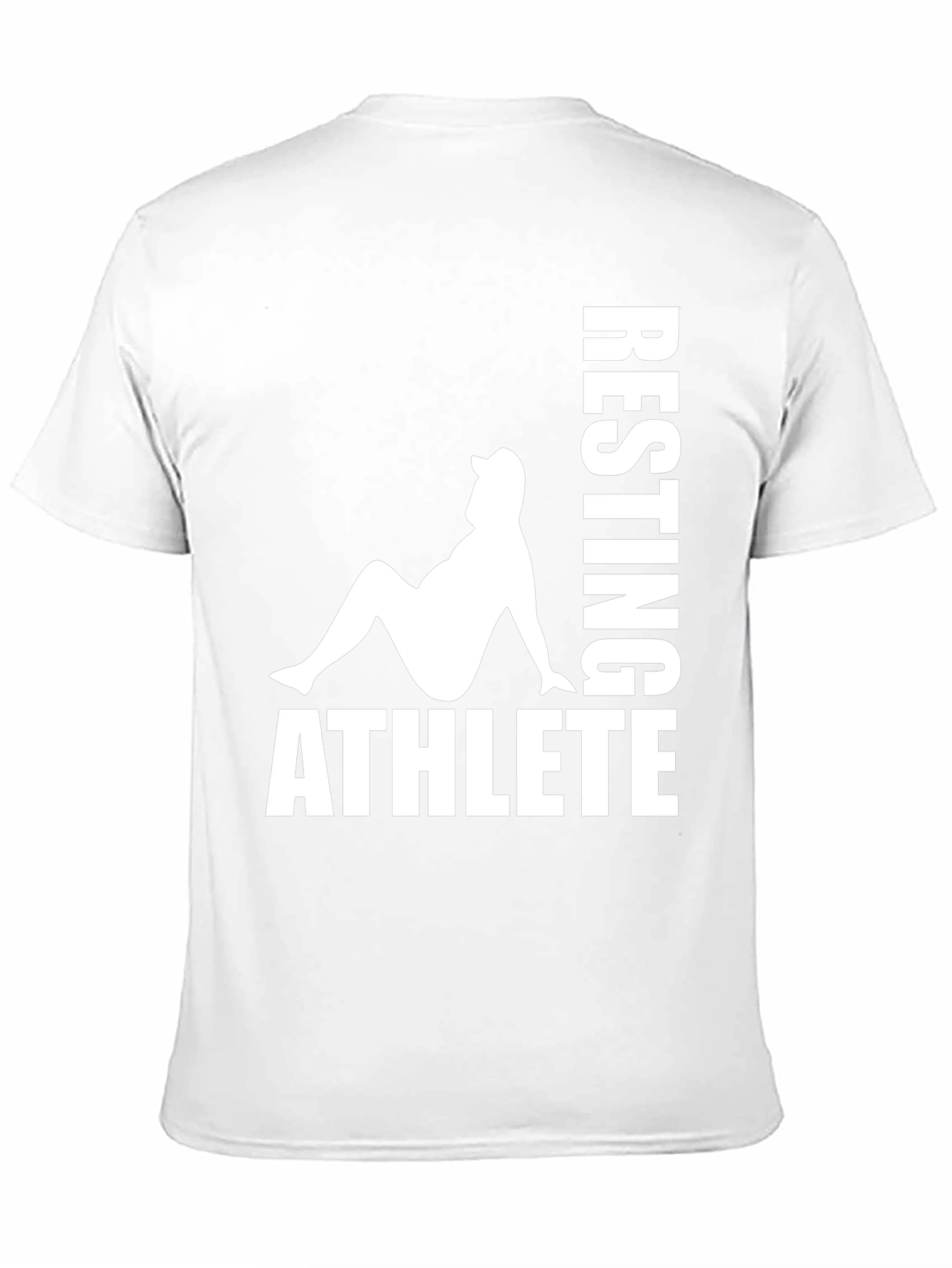 Black Resting Athlete Graphic T-Shirt - Black view 11
