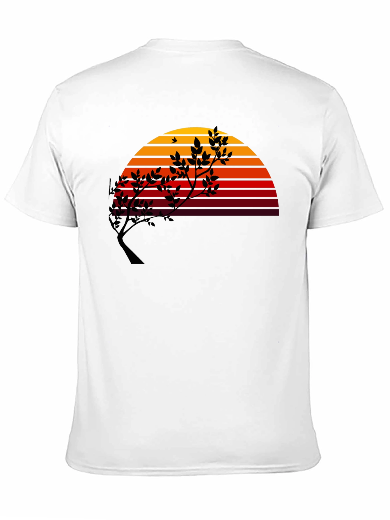 Black Sunset Tree Graphic Tee - Modern Stylish Comfort view 11