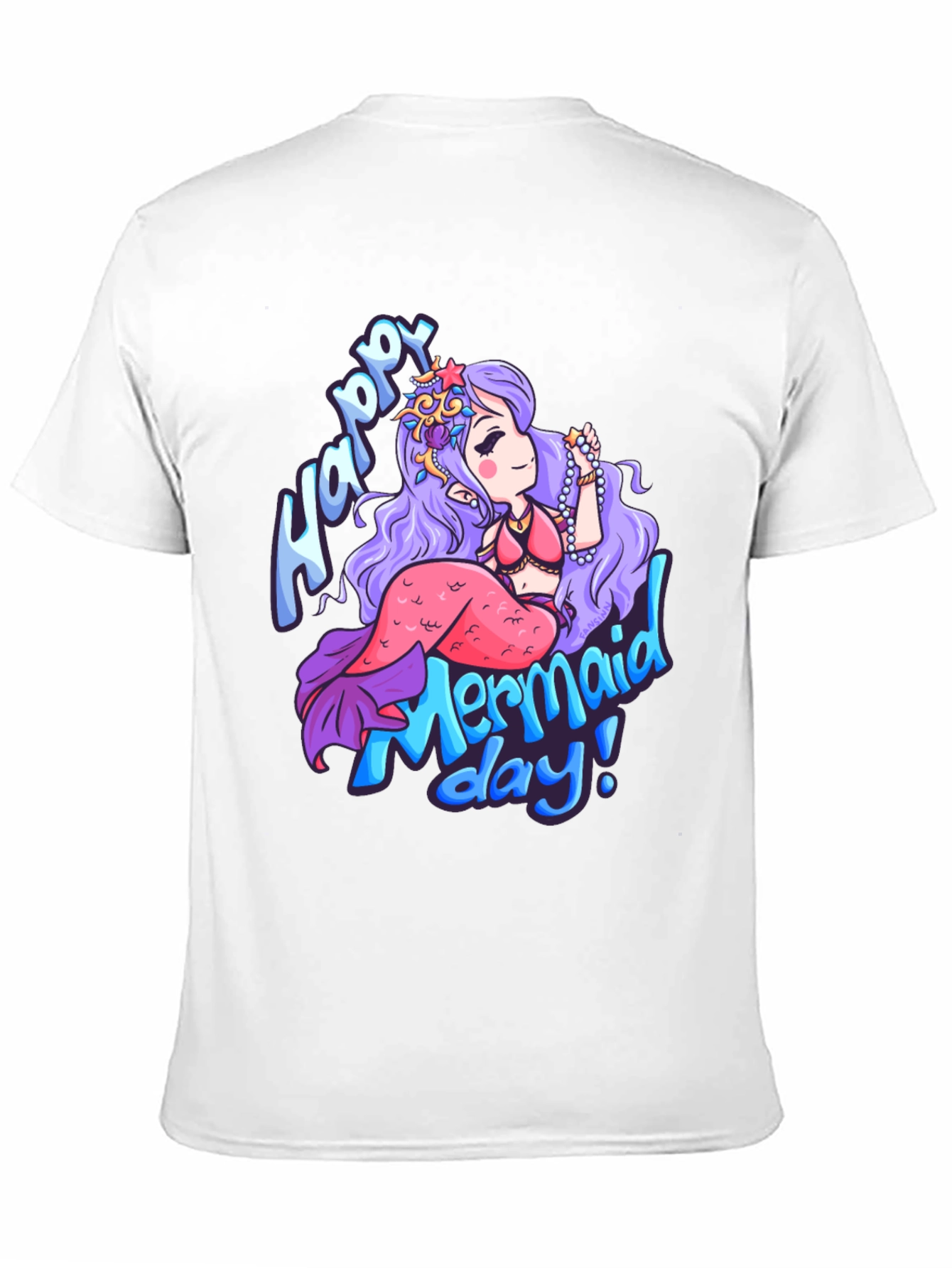 Happy Mermaid Day T-Shirt - Unique Graphic Tee - 11
