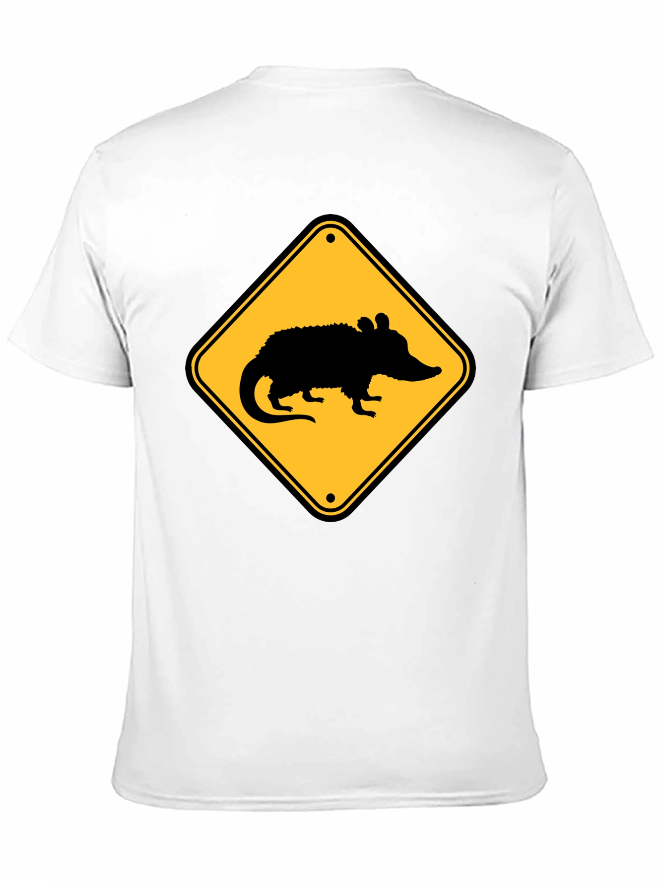 Black Opossum Crossing T-Shirt - Black view 11