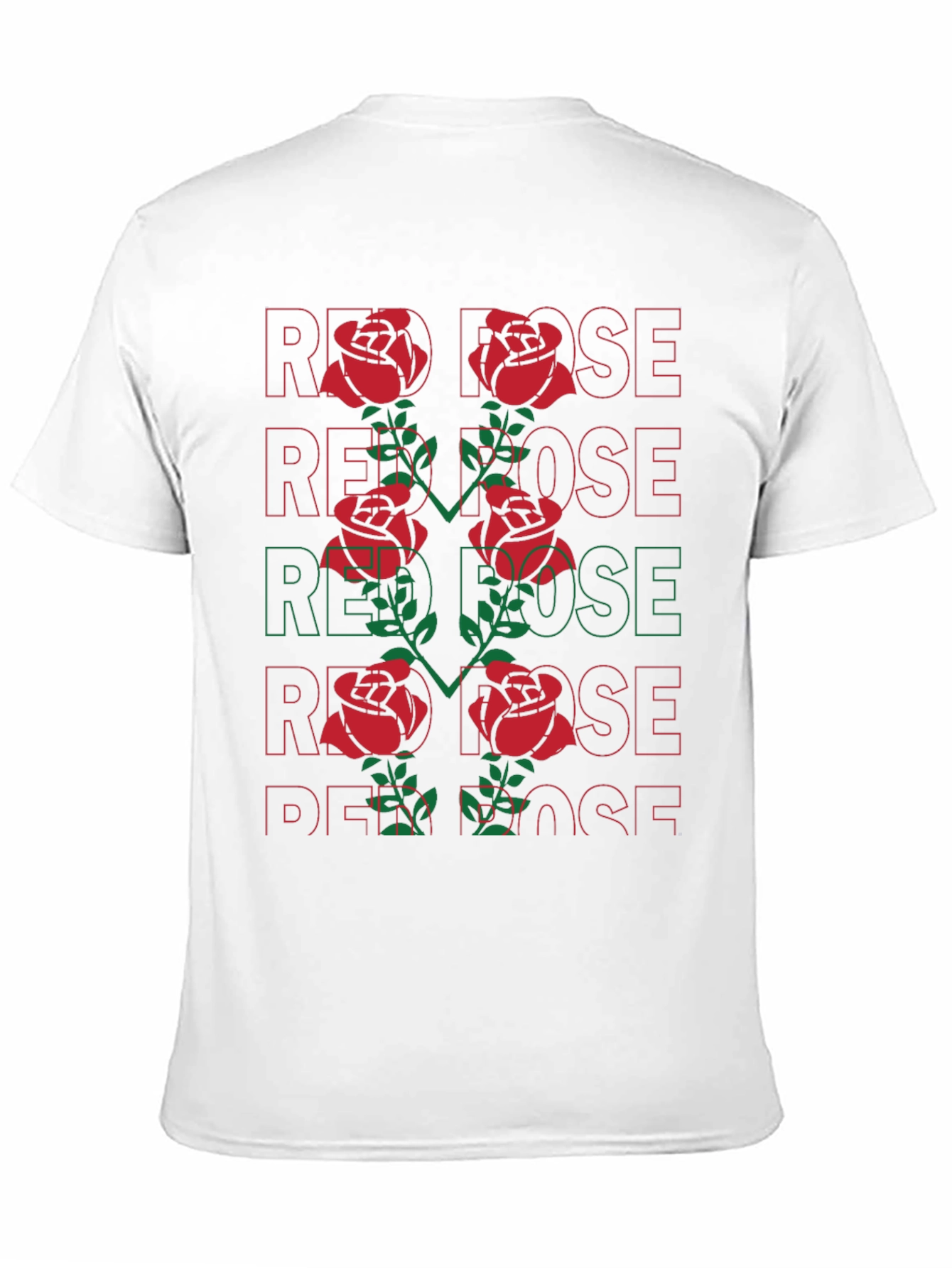 Black Red Rose Graphic Tee - Bold Floral Statement view 11