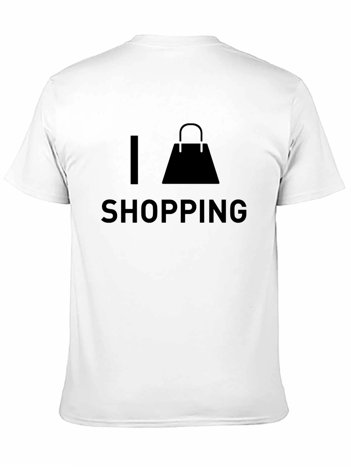 Black I Love Shopping Black T-Shirt view 11
