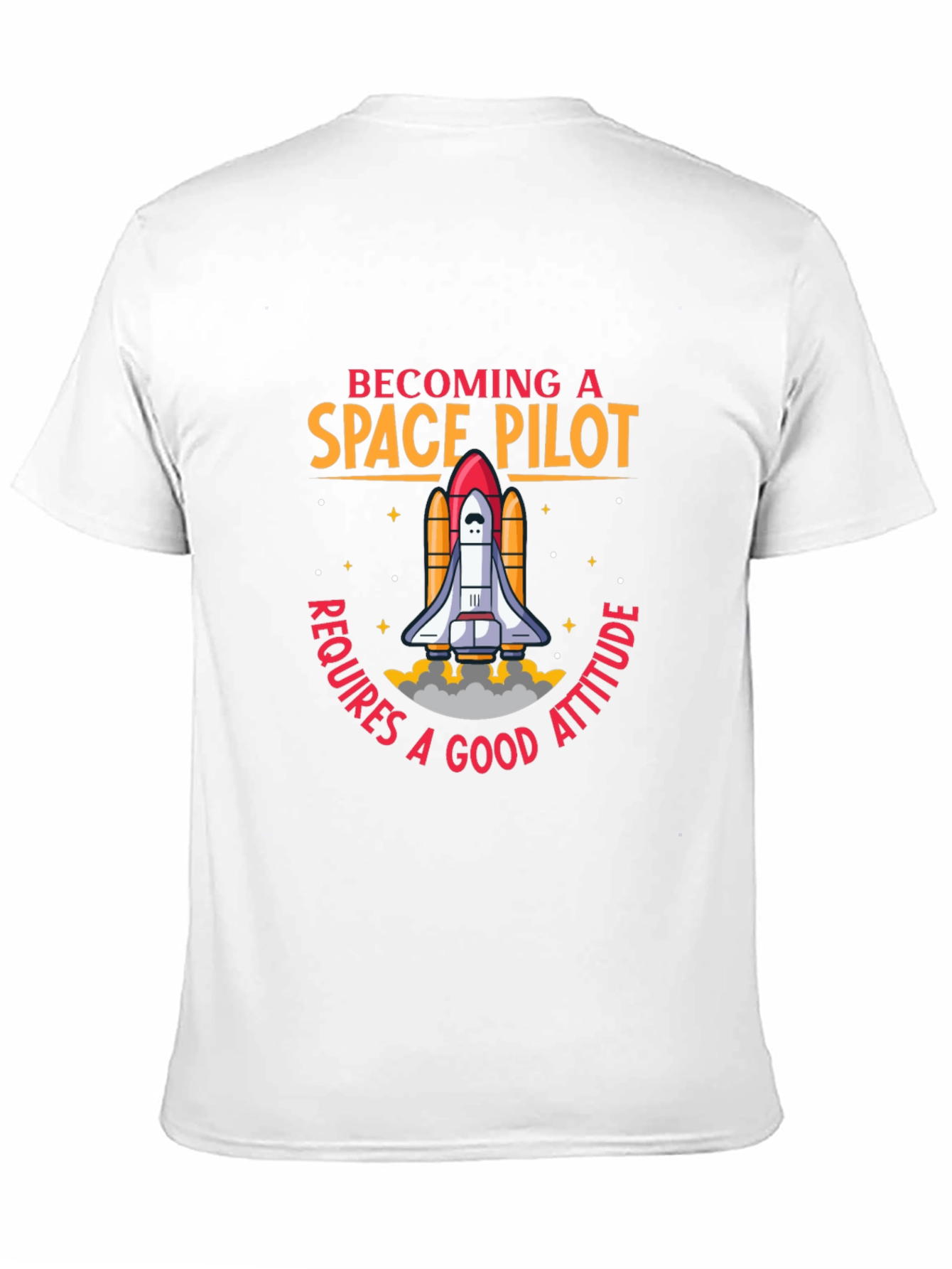 Black Space Pilot Graphic T-Shirt view 11