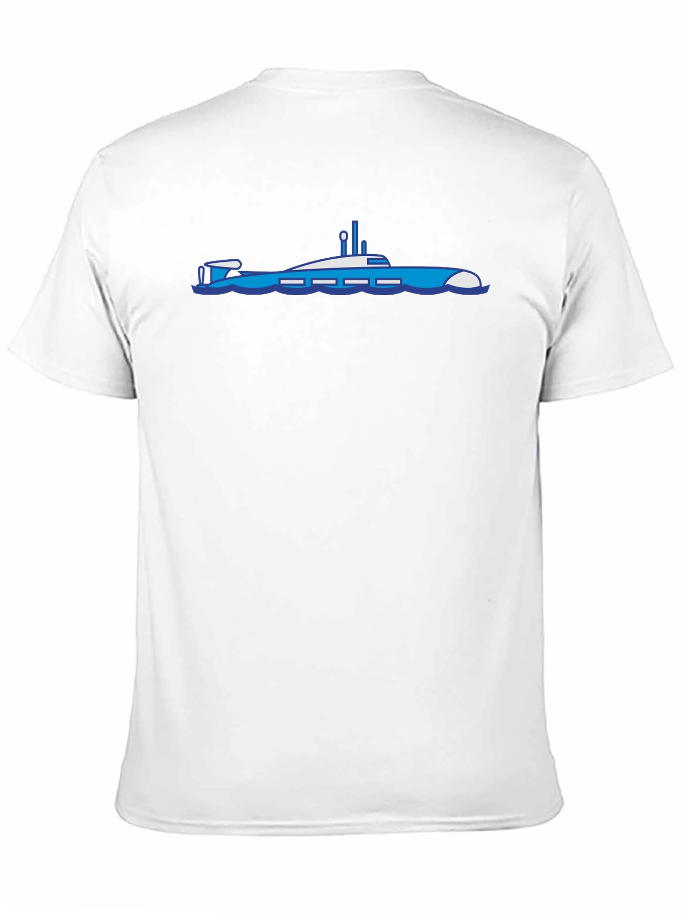 Black Submarine Graphic T-Shirt - Bold Black Cotton Tee view 11