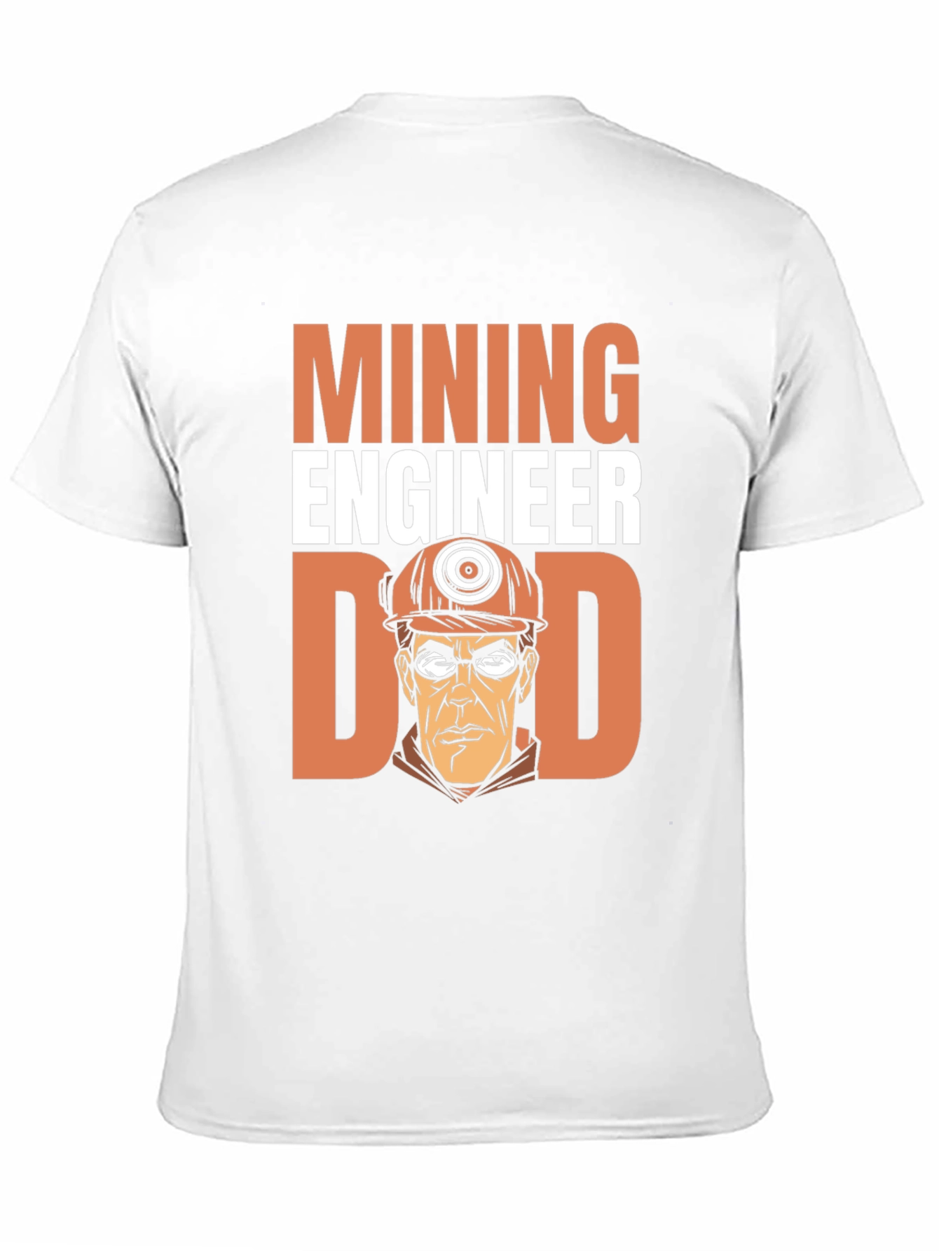 Black Mining Engineer Dad T-Shirt view 11
