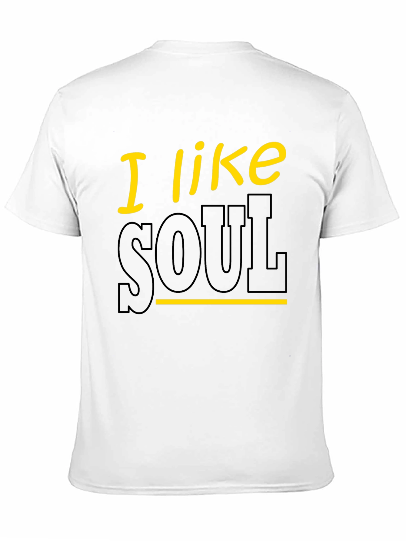 Black I Like Soul Graphic Tee - Black Cotton T-Shirt view 11